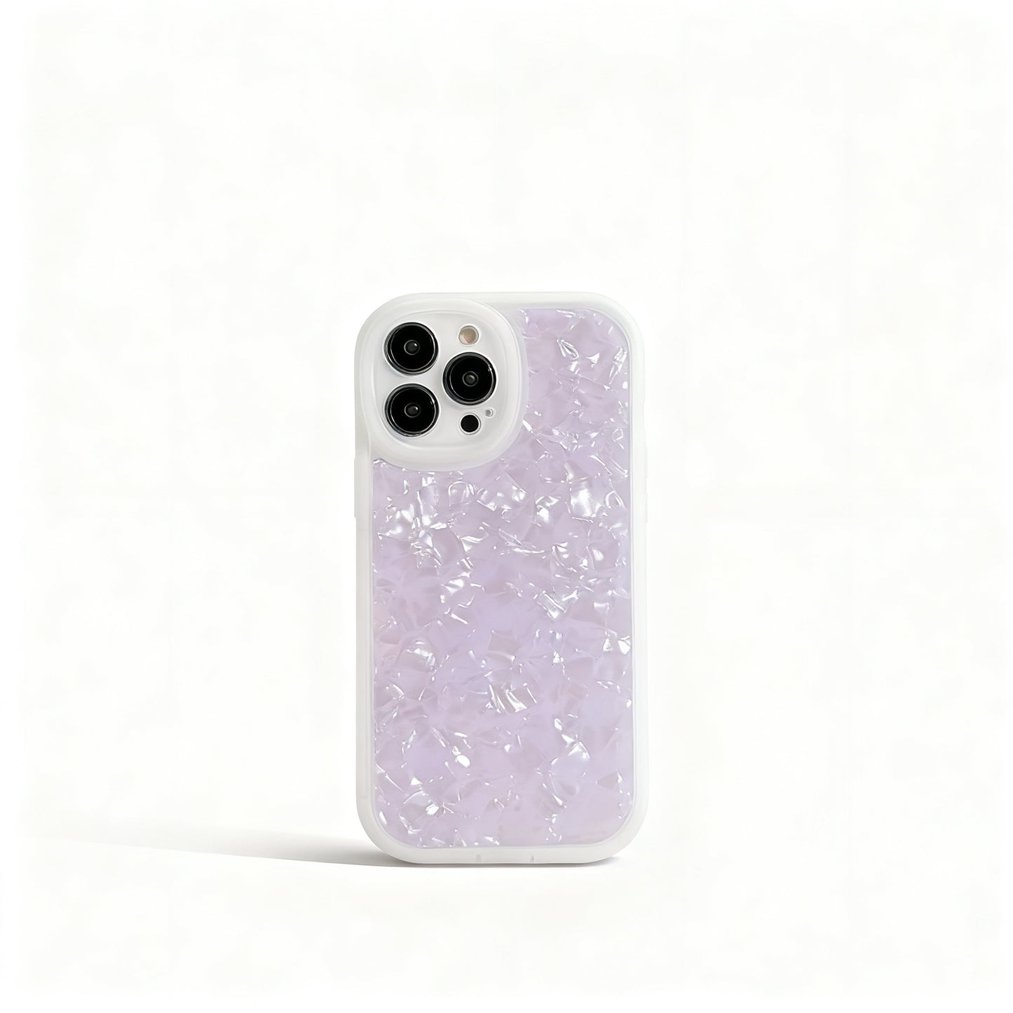 Soft Pink Pearl Texture Shockproof Phone Case for iPhone