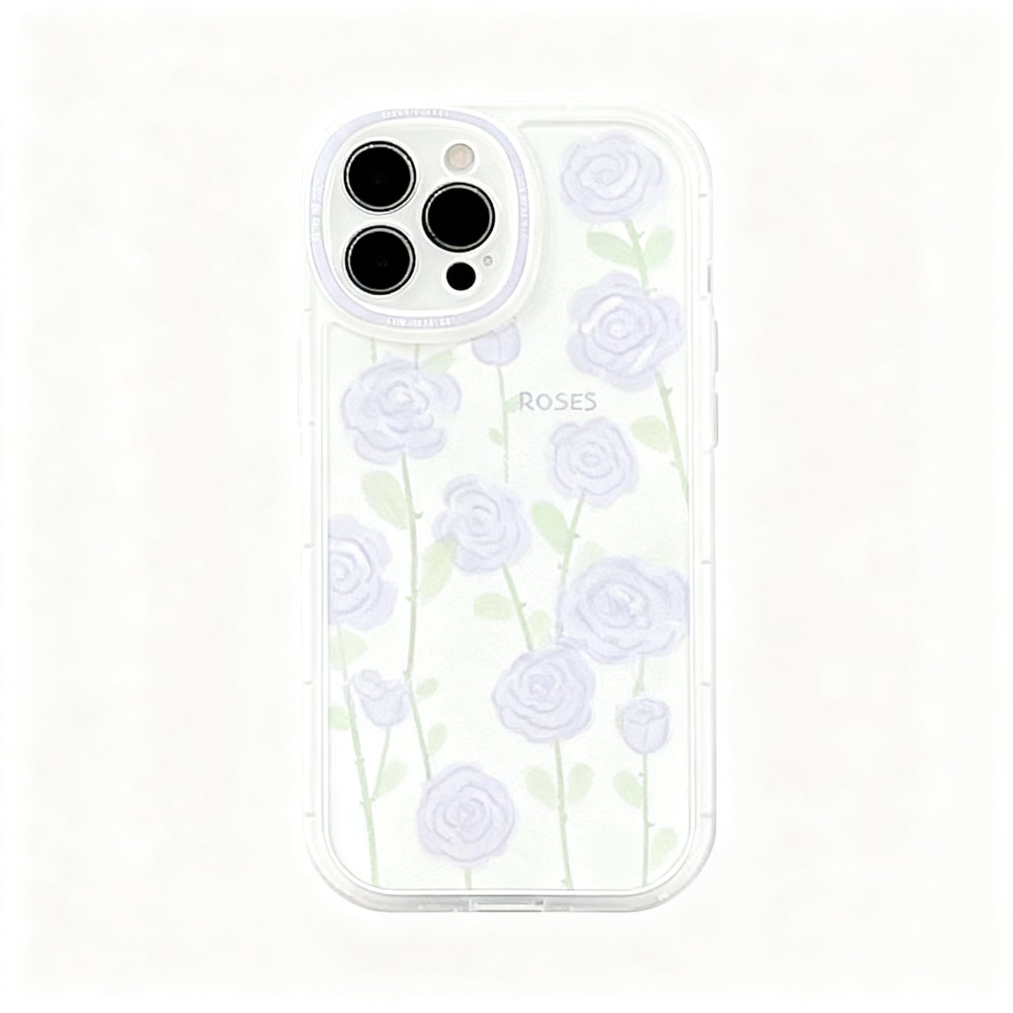 Pink Floral Soft Phone Case for iPhone