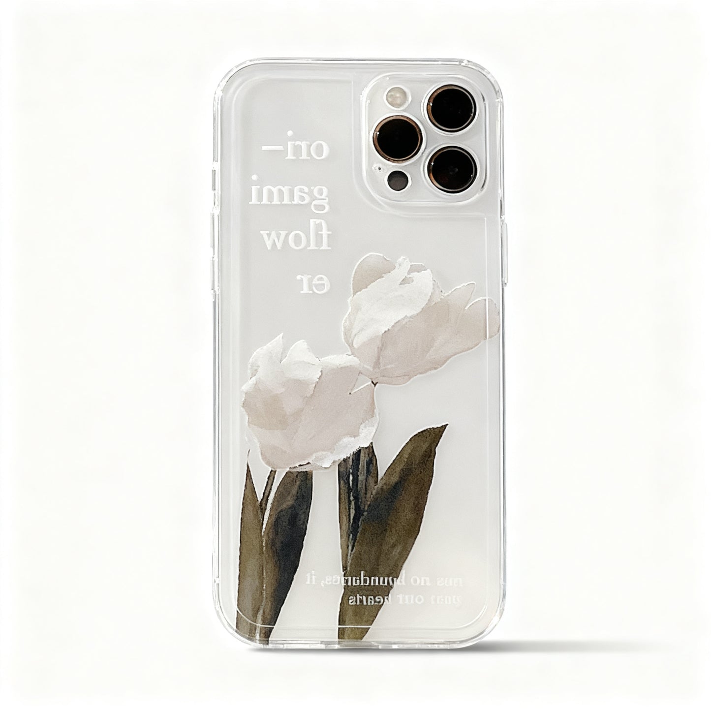 Korean Style Floral Soft Phone Case for iPhone