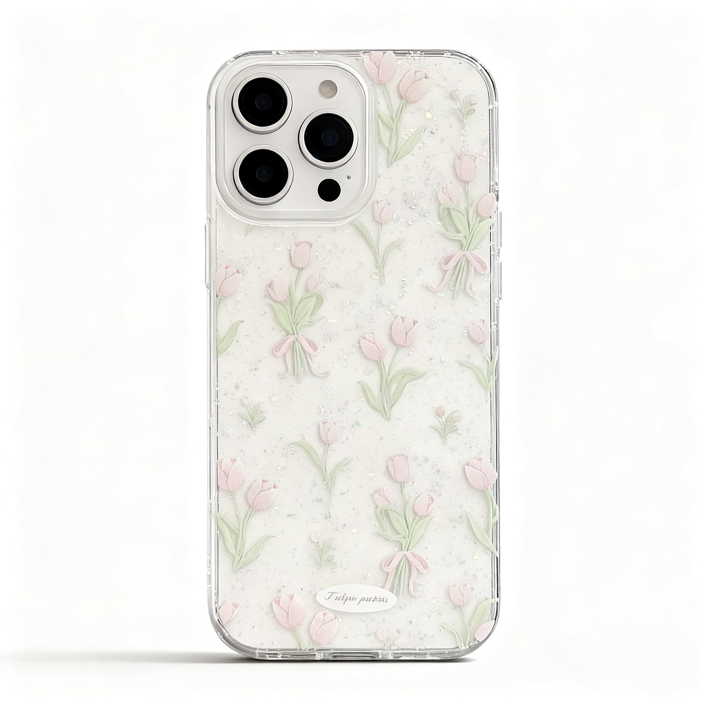 Pink Floral Shockproof Phone Case for iPhone