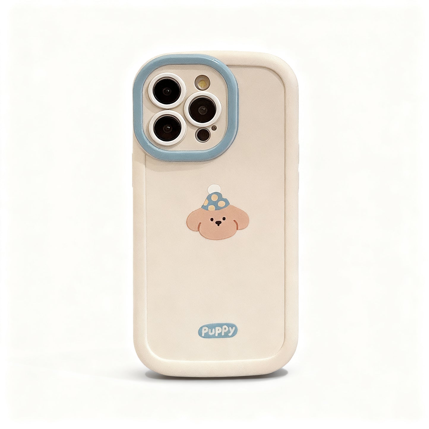 Cute Korean Style Dog Plush Phone Case for iPhone