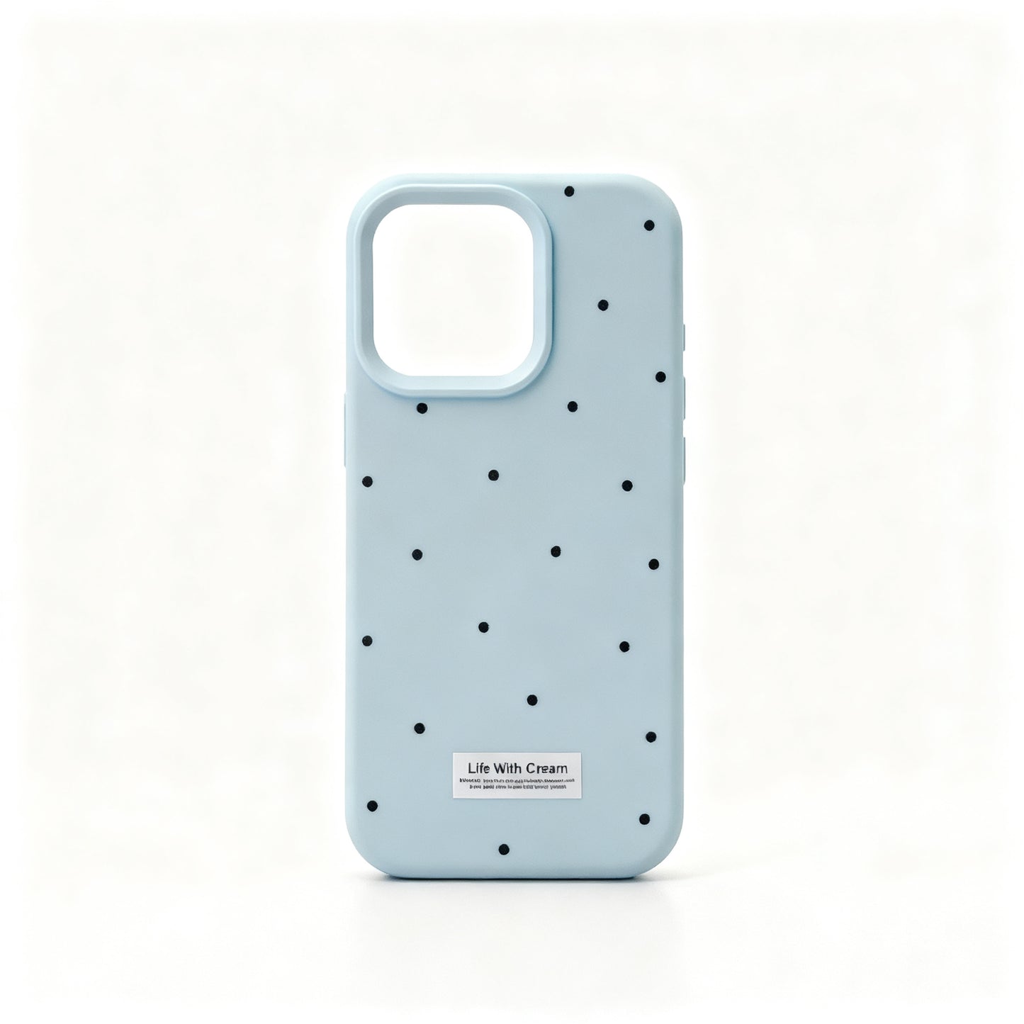 Blue Polka Dot Soft Phone Case with Stand for iPhone