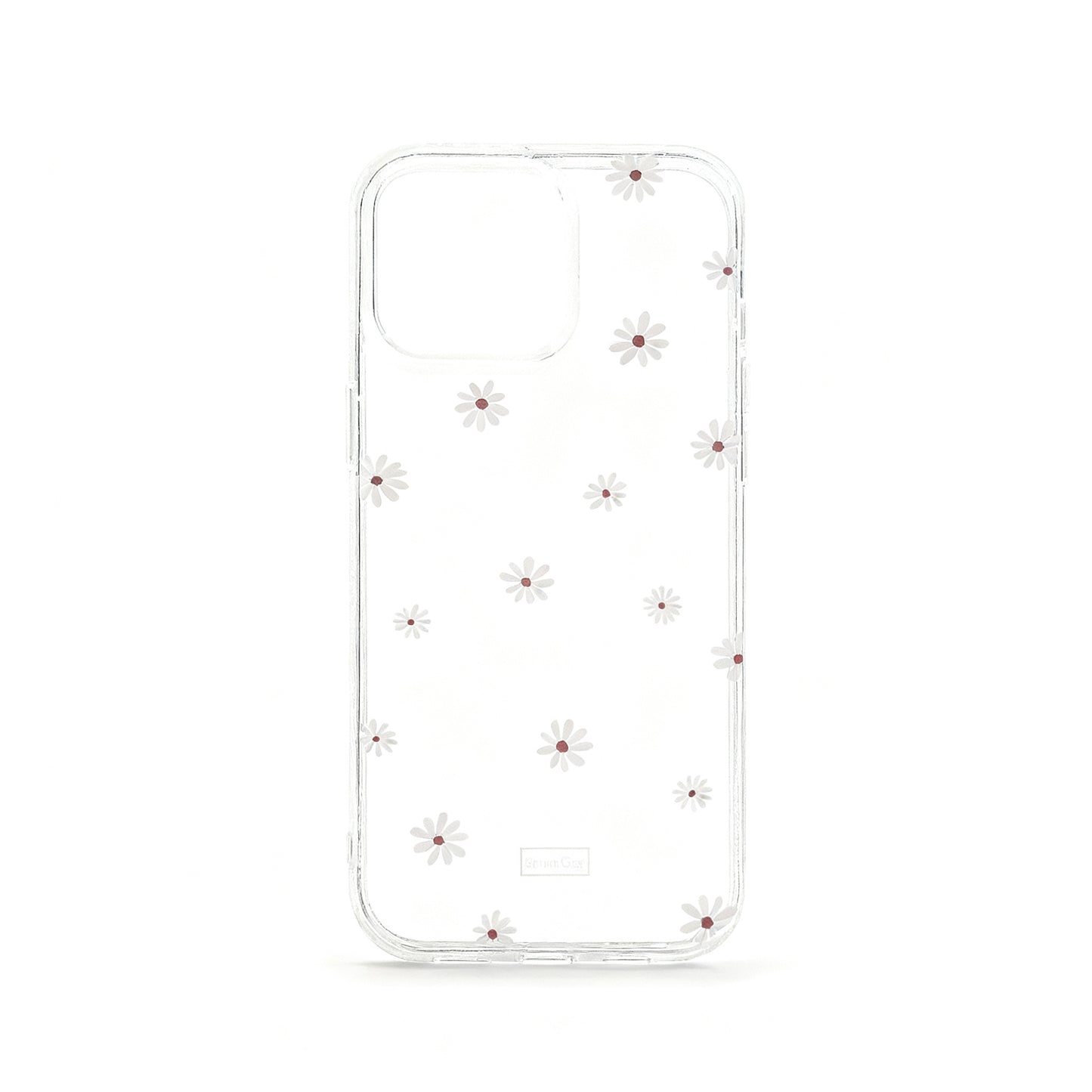 Blue Floral Mirror Stand Phone Case for iPhone
