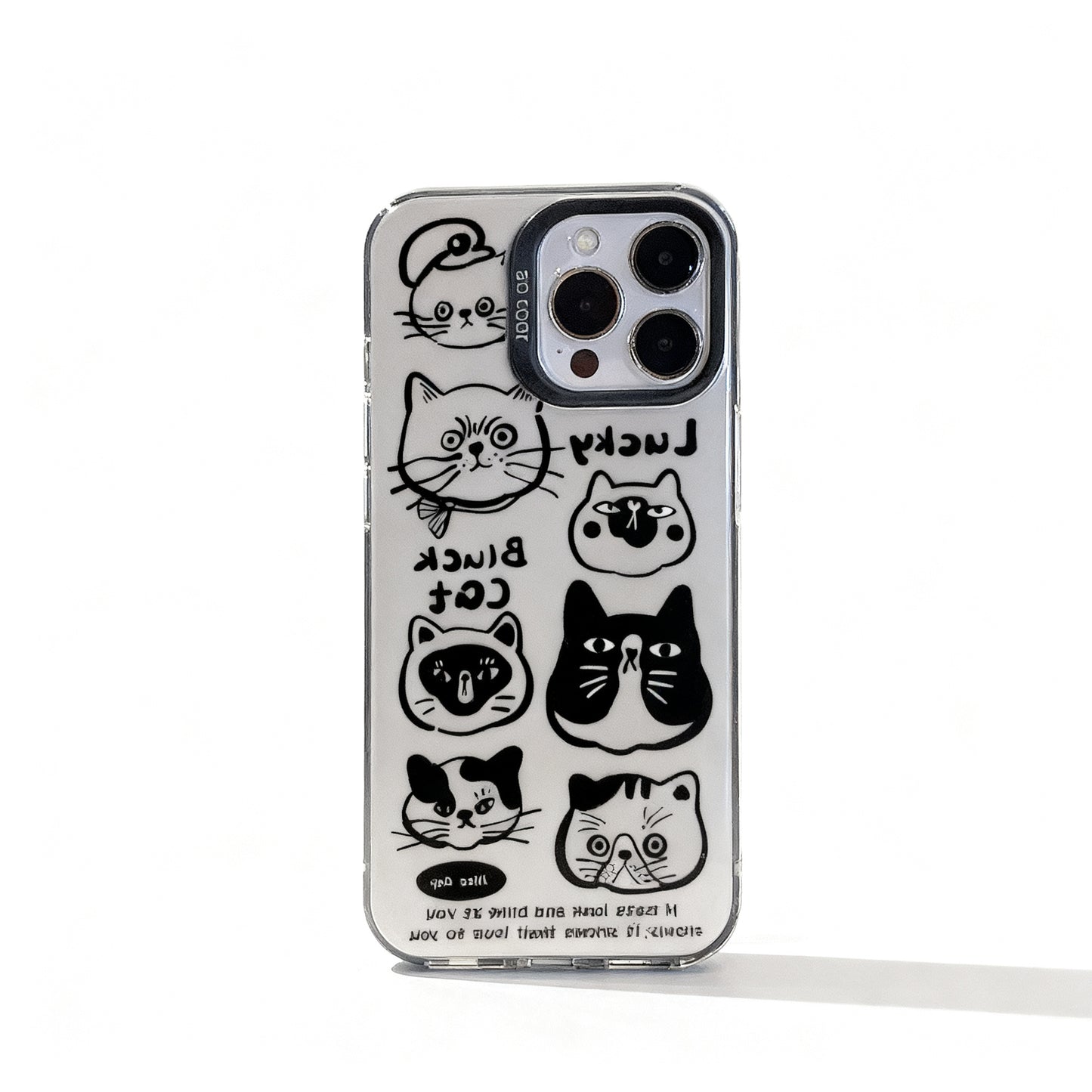 Cute Cat and Dog Cartoon Shockproof Phone Case for iPhone