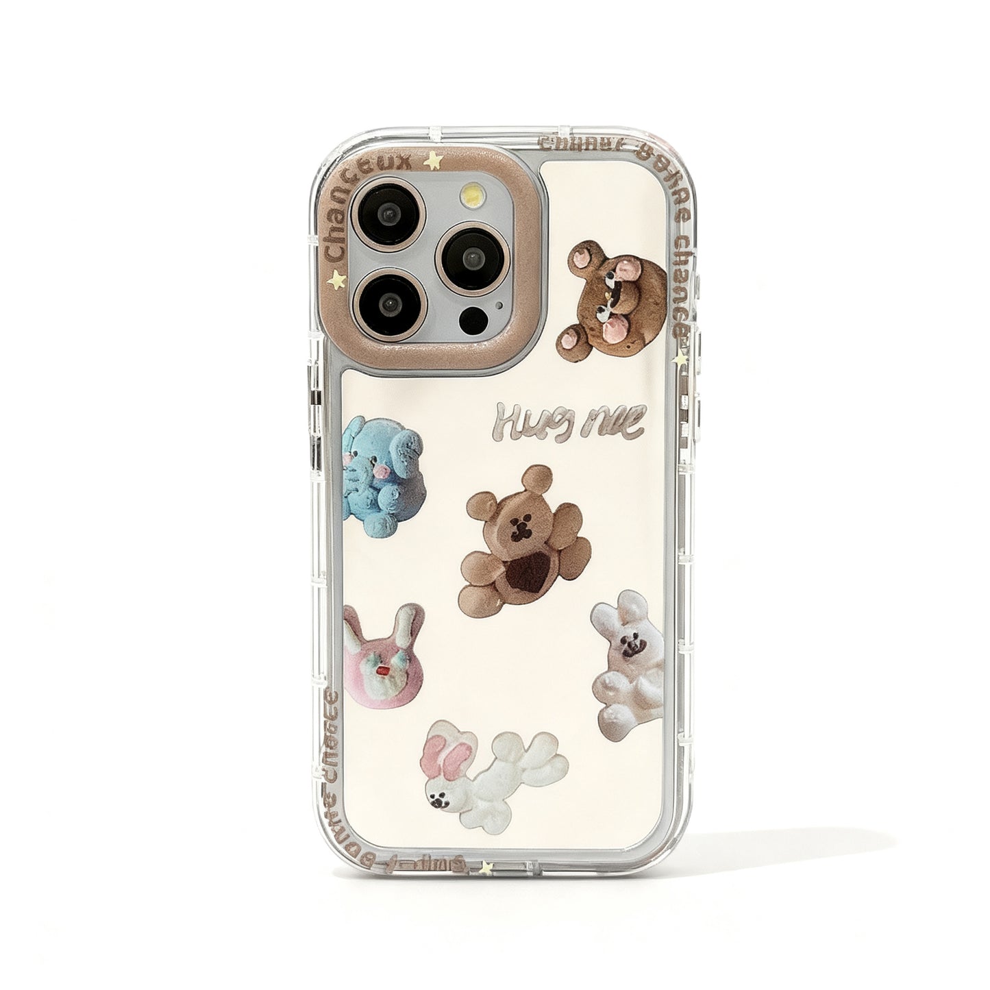 Cute Cookie Bear Stand Phone Case for iPhone