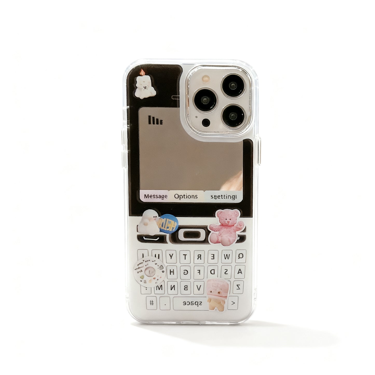 Glossy Mirror Retro Style Phone Case for iPhone