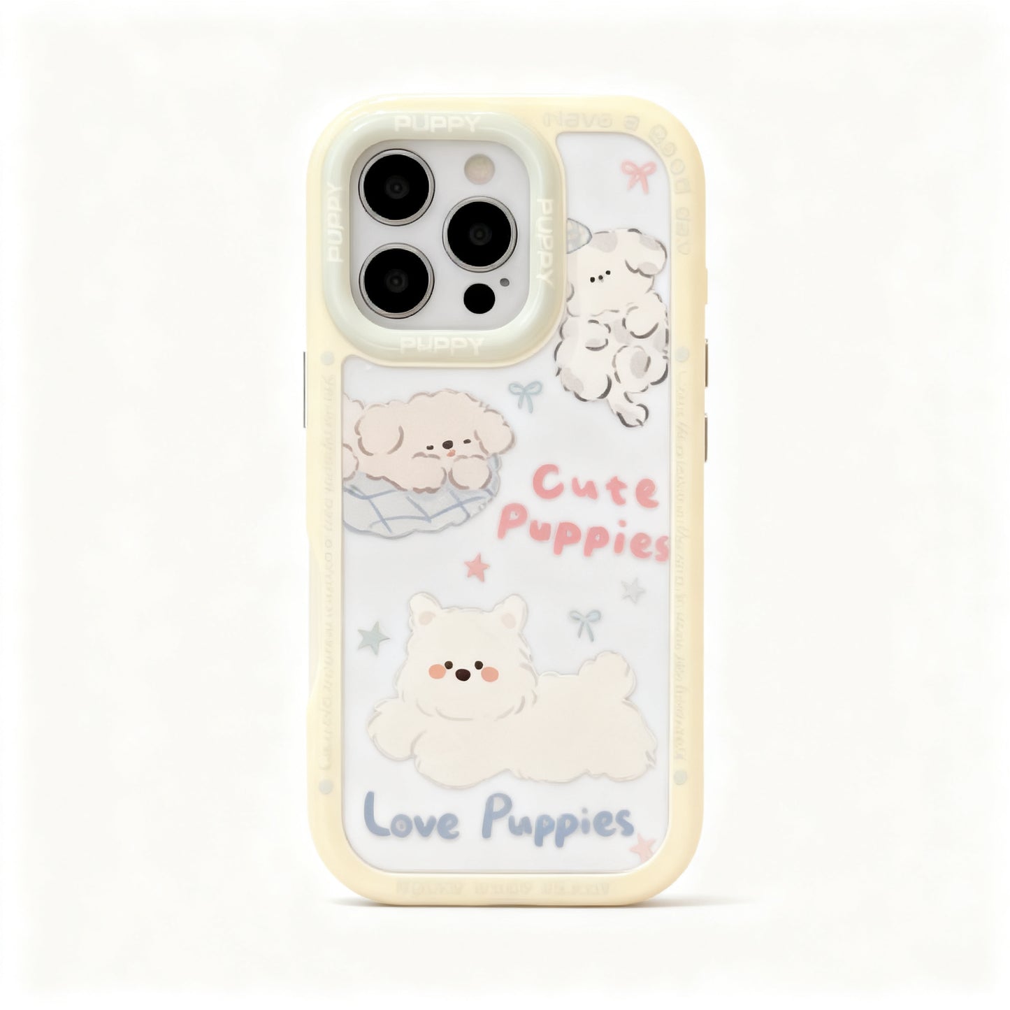 Cute Blue Puppy Cartoon Phone Case for iPhone