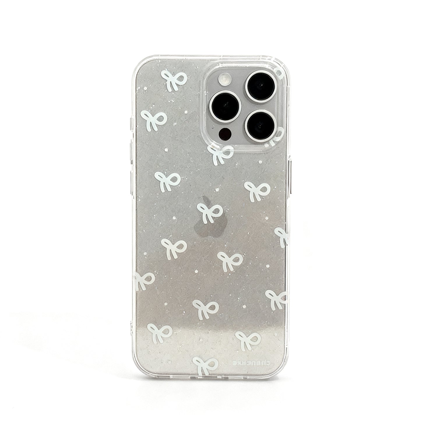 Blue Butterfly Glitter Soft Phone Case for iPhone