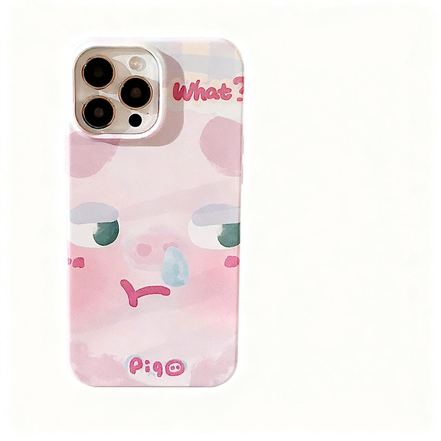 Cute Pink Pig Soft Phone Case for iPhone