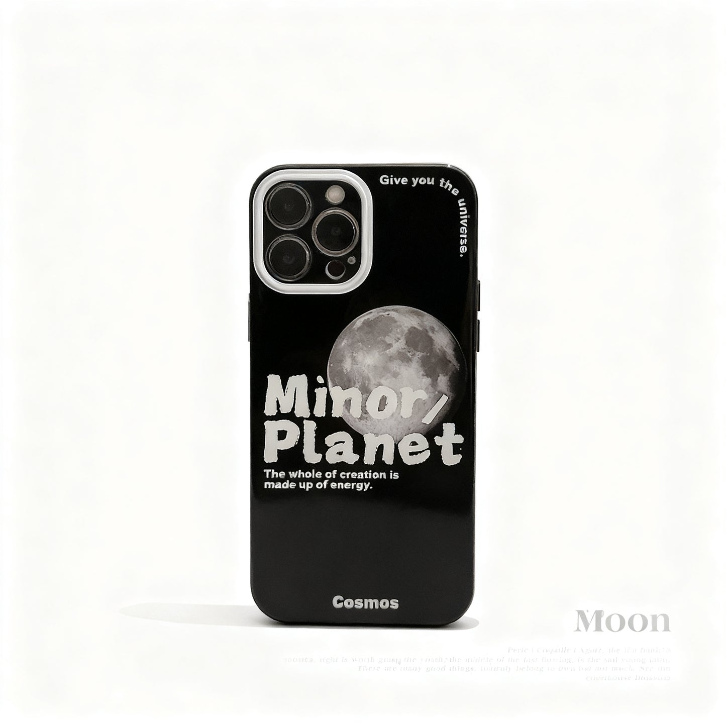 Korean Style Moon Graphic Soft Phone Case for iPhone
