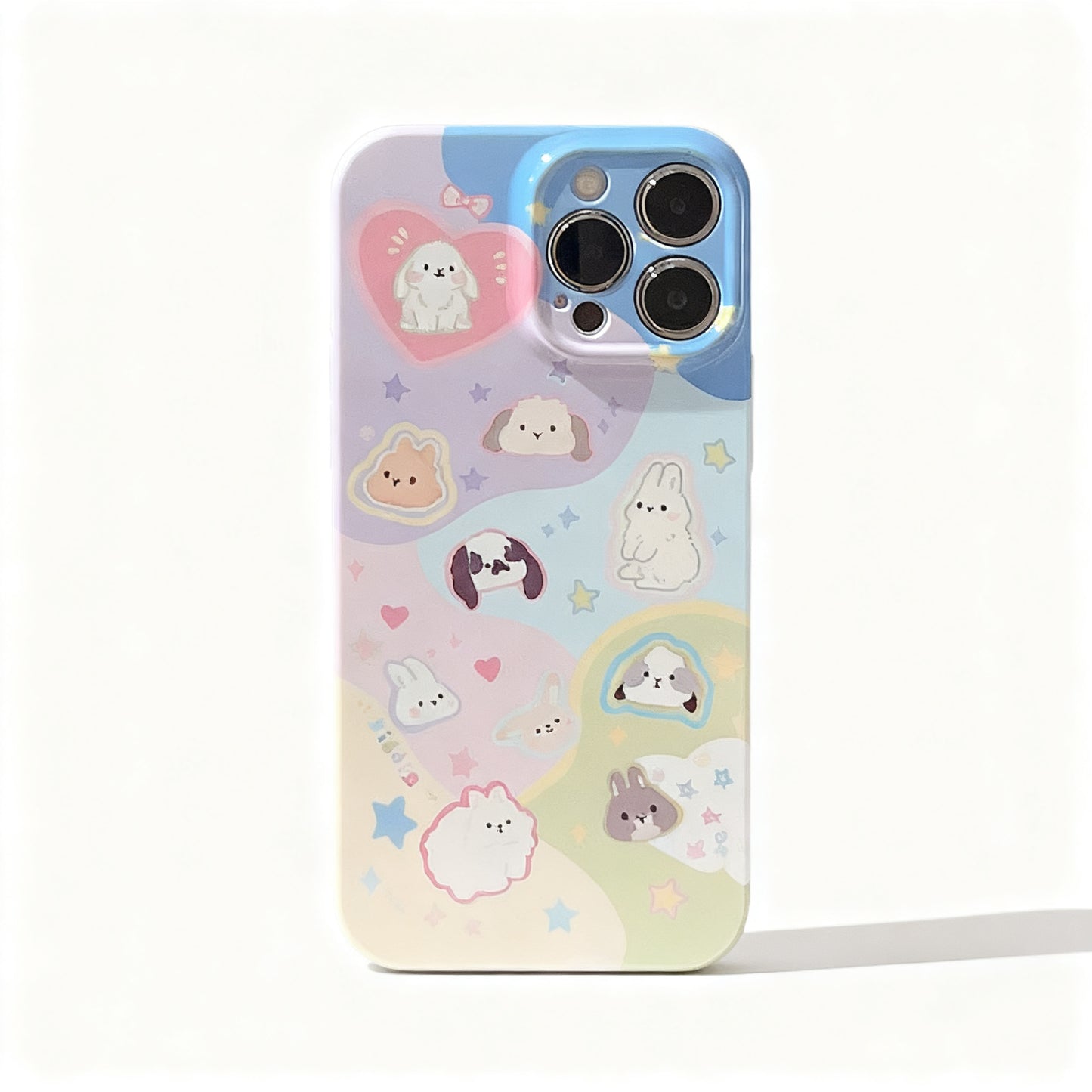 Glossy Clear Phone Case with Stand for iPhone