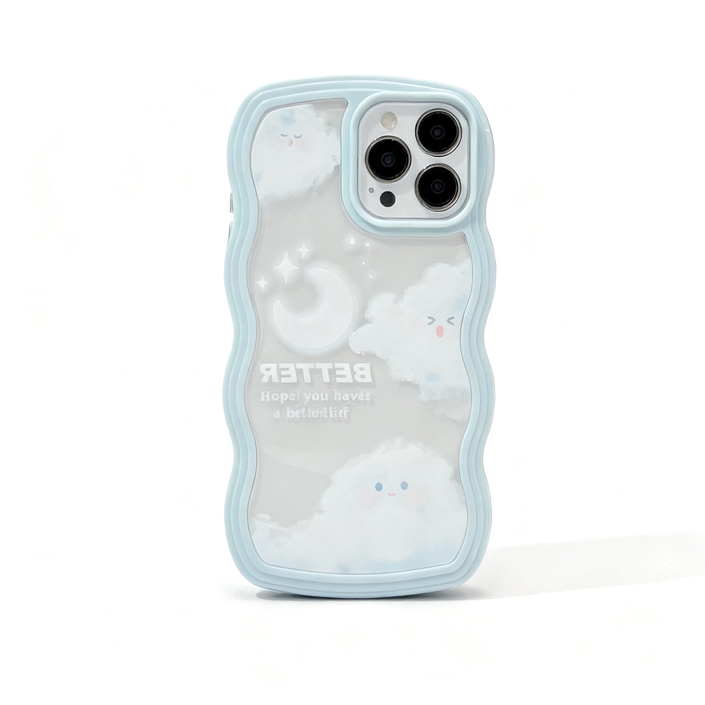Cute Cloud Design Clear Phone Case for iPhone