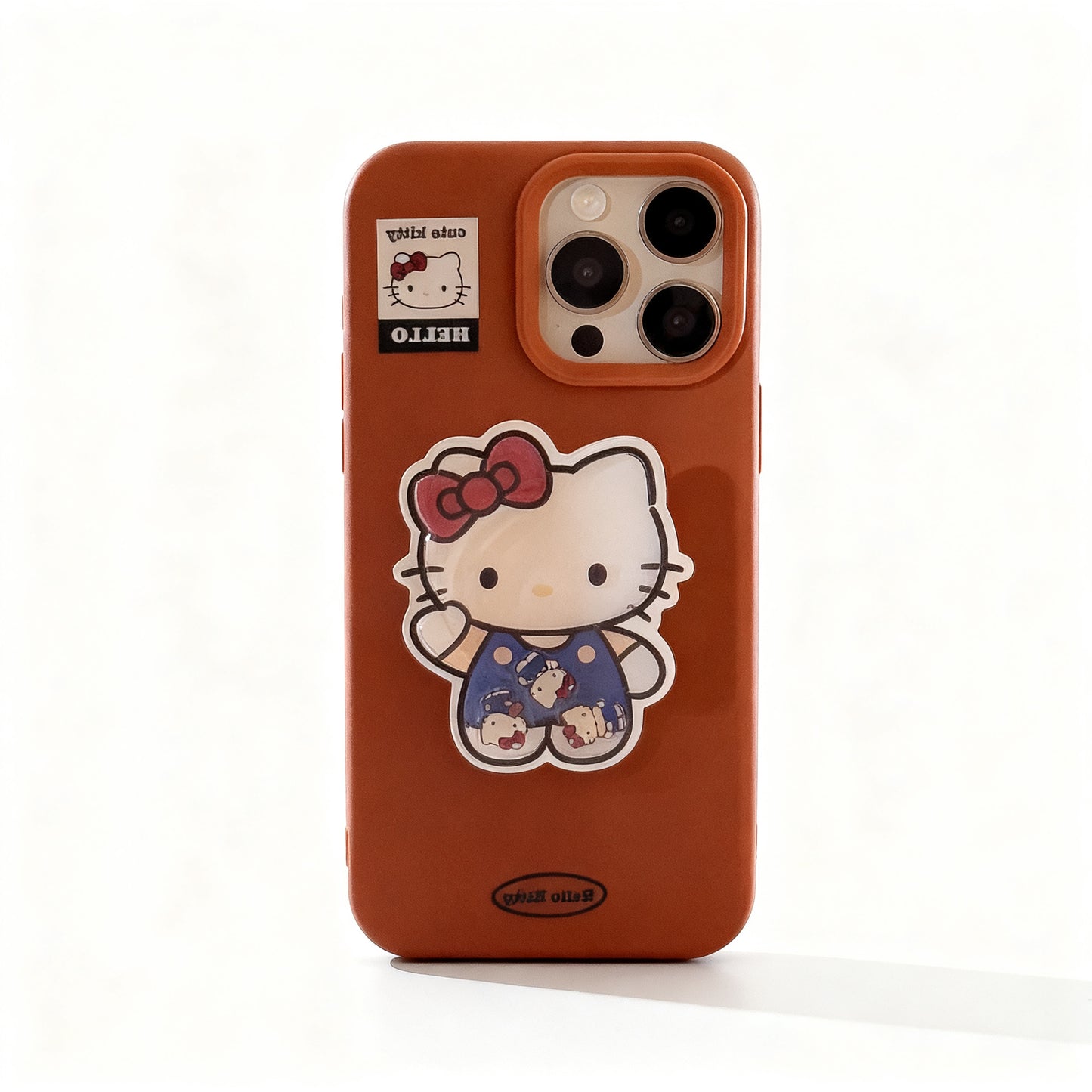 Cute Cat Design Stand Phone Case for iPhone