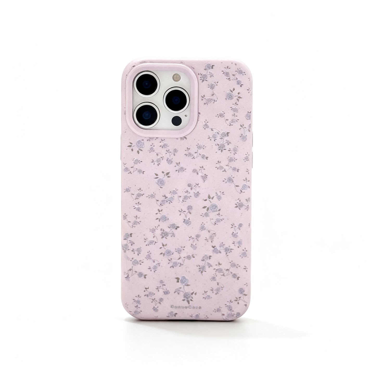 Purple Floral Soft Phone Case for iPhone in Korean Style