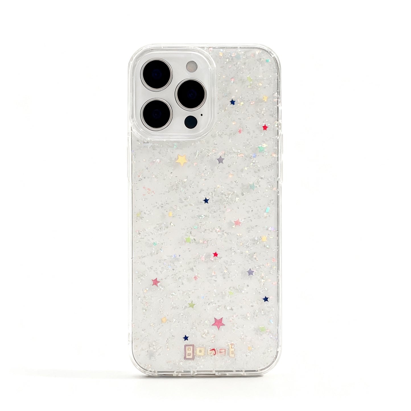 Cute Pink Star Doodle Stand Phone Case for iPhone