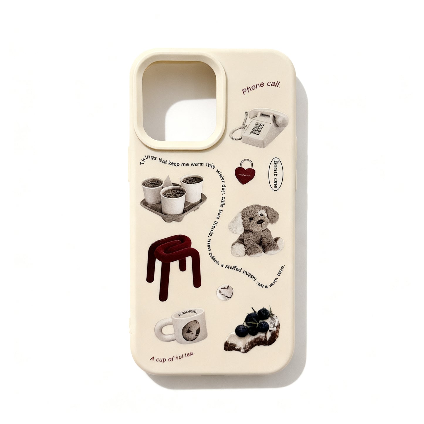 Vintage Collage Shockproof Phone Case for iPhone
