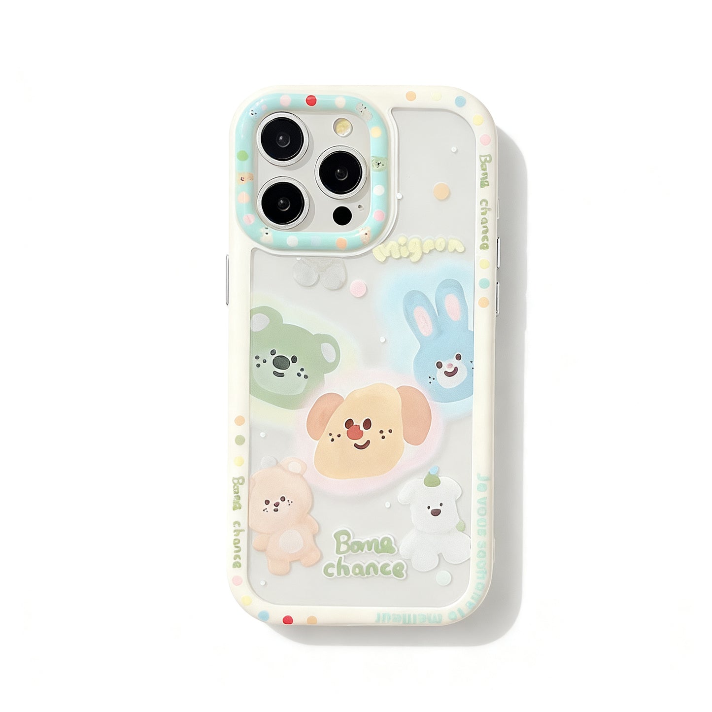 Cute Dog Stand Soft Phone Case for iPhone