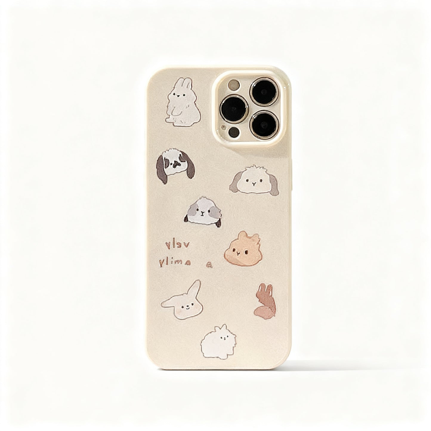 Cute Yellow Bunny Silicone Phone Case for iPhone