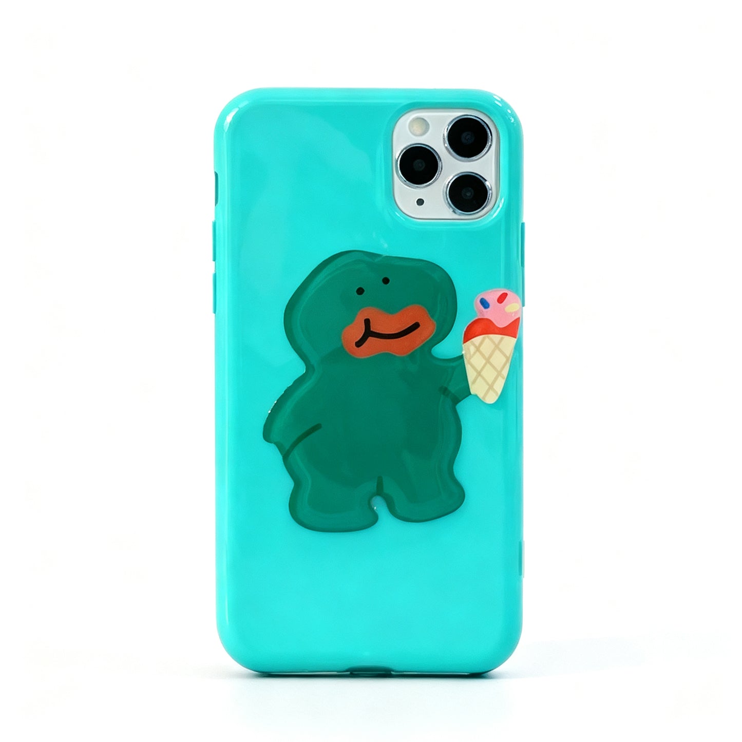 Korean Style Cute Dinosaur Stand Phone Case for iPhone