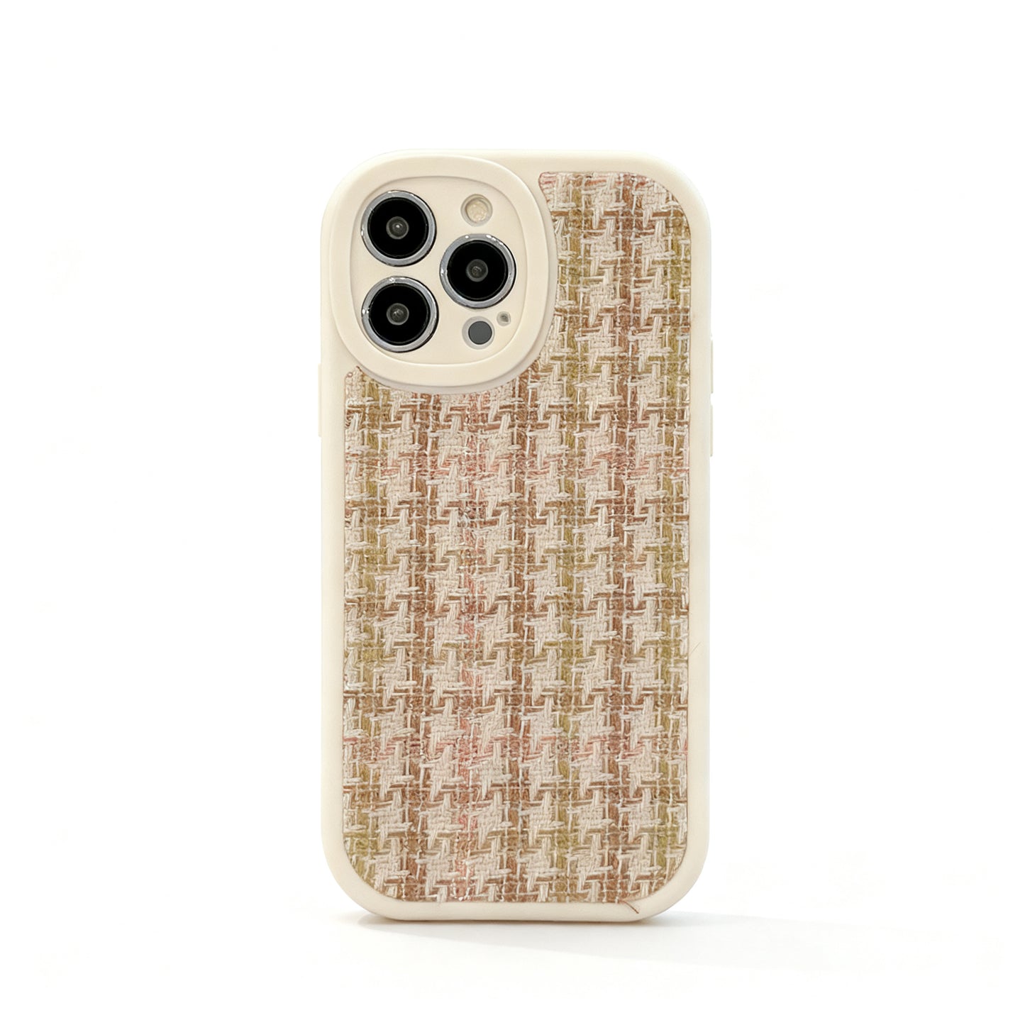 Soft Pink Houndstooth Pattern Phone Case for iPhone