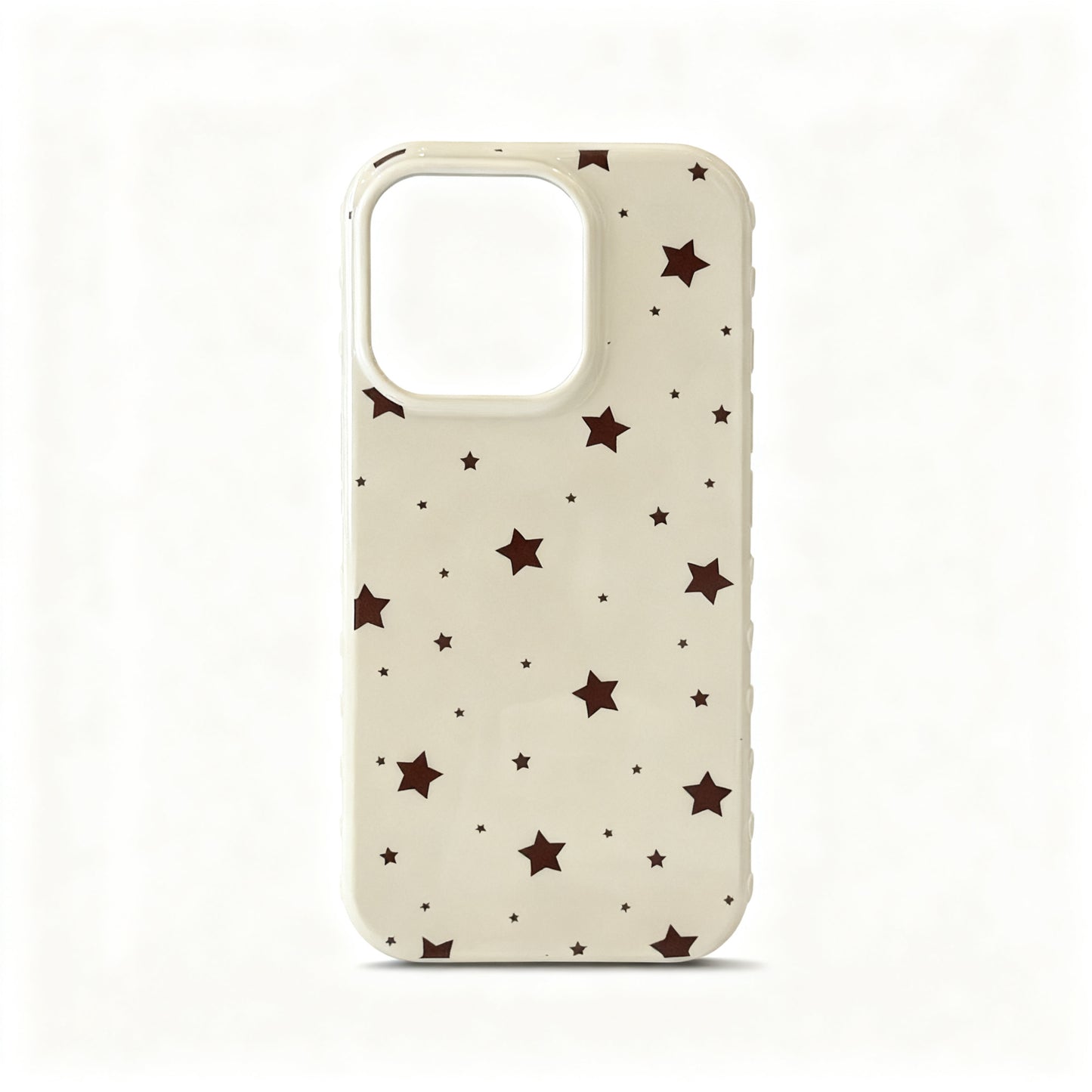 Brown Star Minimal Soft Phone Case for iPhone