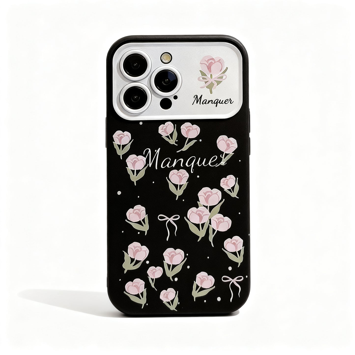 Pink Tulip Soft Phone Case for iPhone
