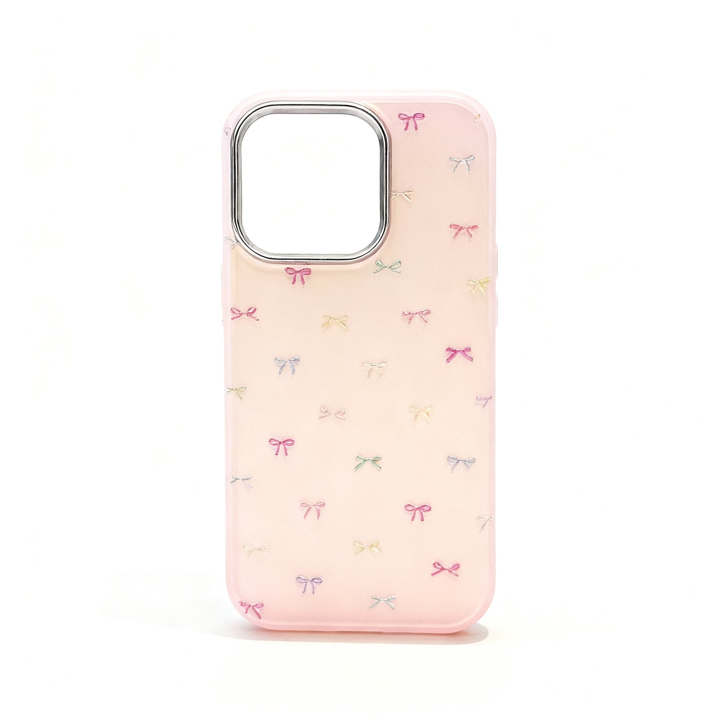 Cute Pink Butterfly Bow Shockproof Phone Case for iPhone