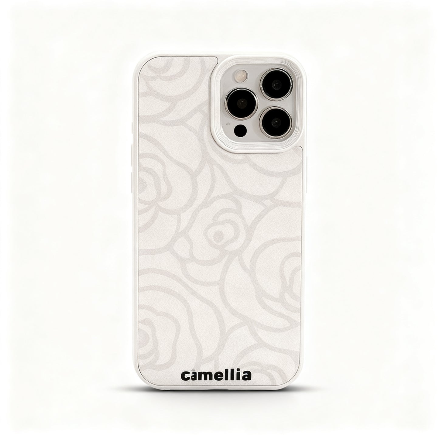 Minimalist Soft Pink Camellia Phone Case for iPhone
