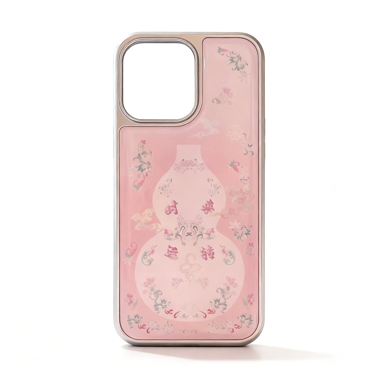 Pink Gourd Design Soft Phone Case for iPhone
