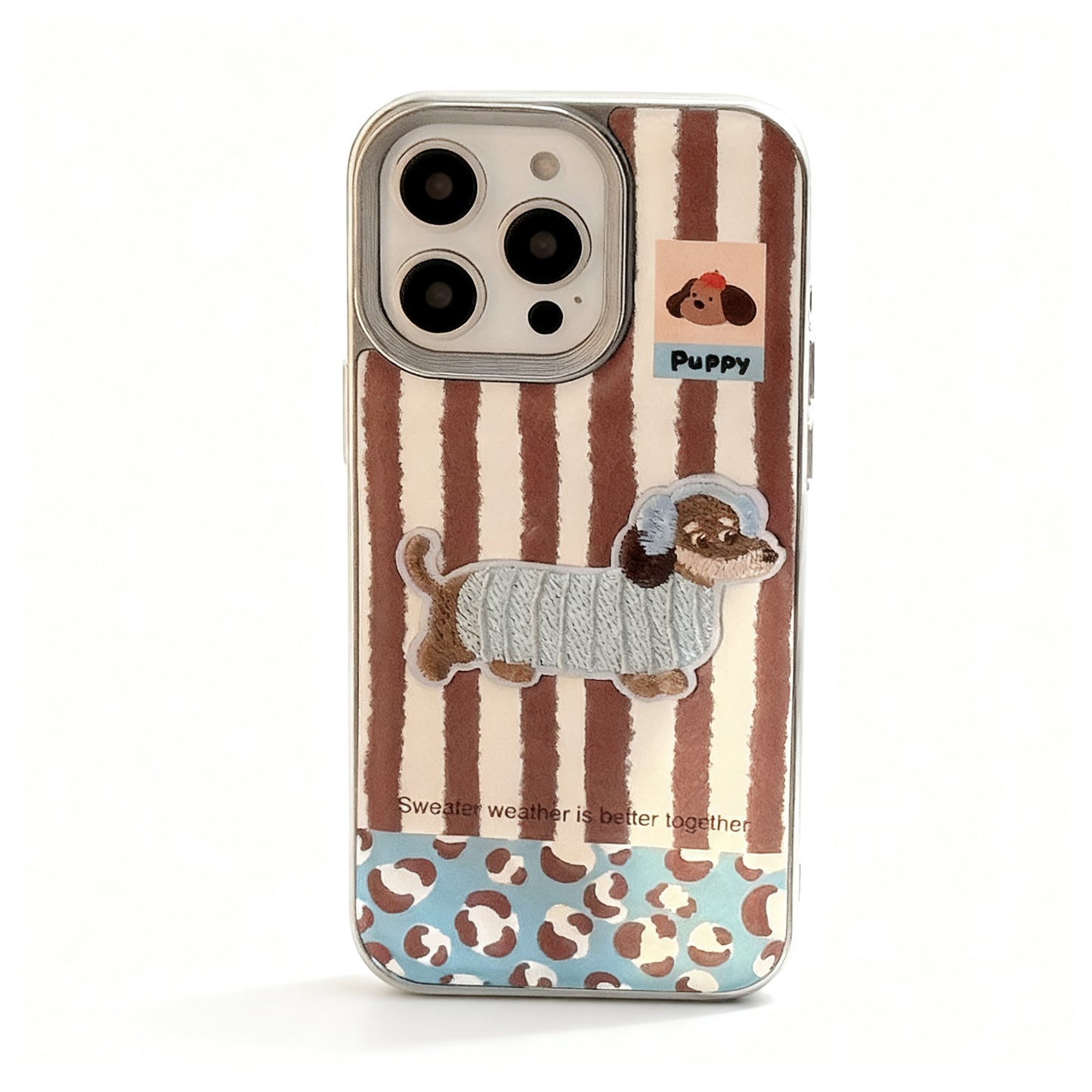 Cute 3D Dog Design Phone Case for iPhone