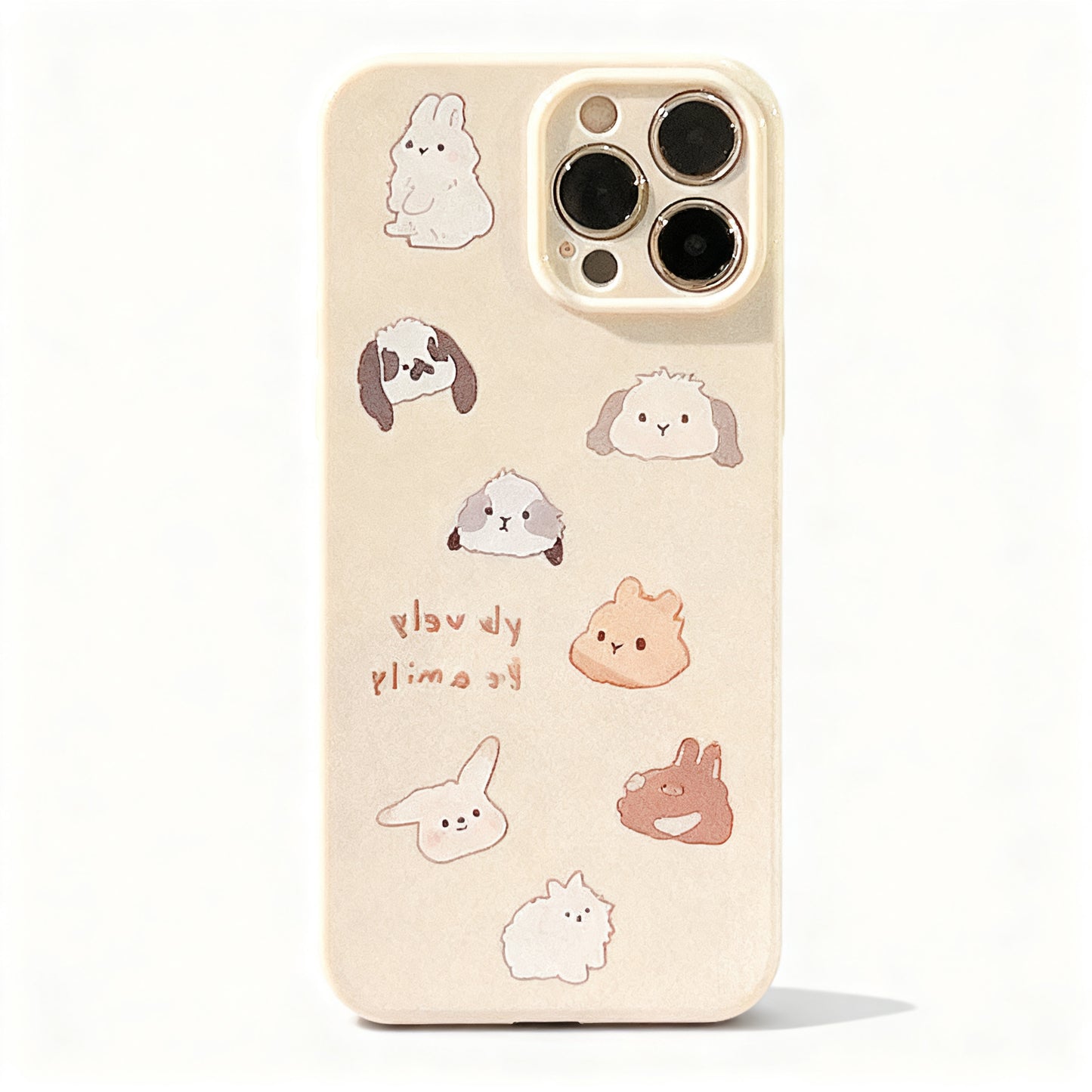 Cute Yellow Bunny Soft Silicone Phone Case for iPhone