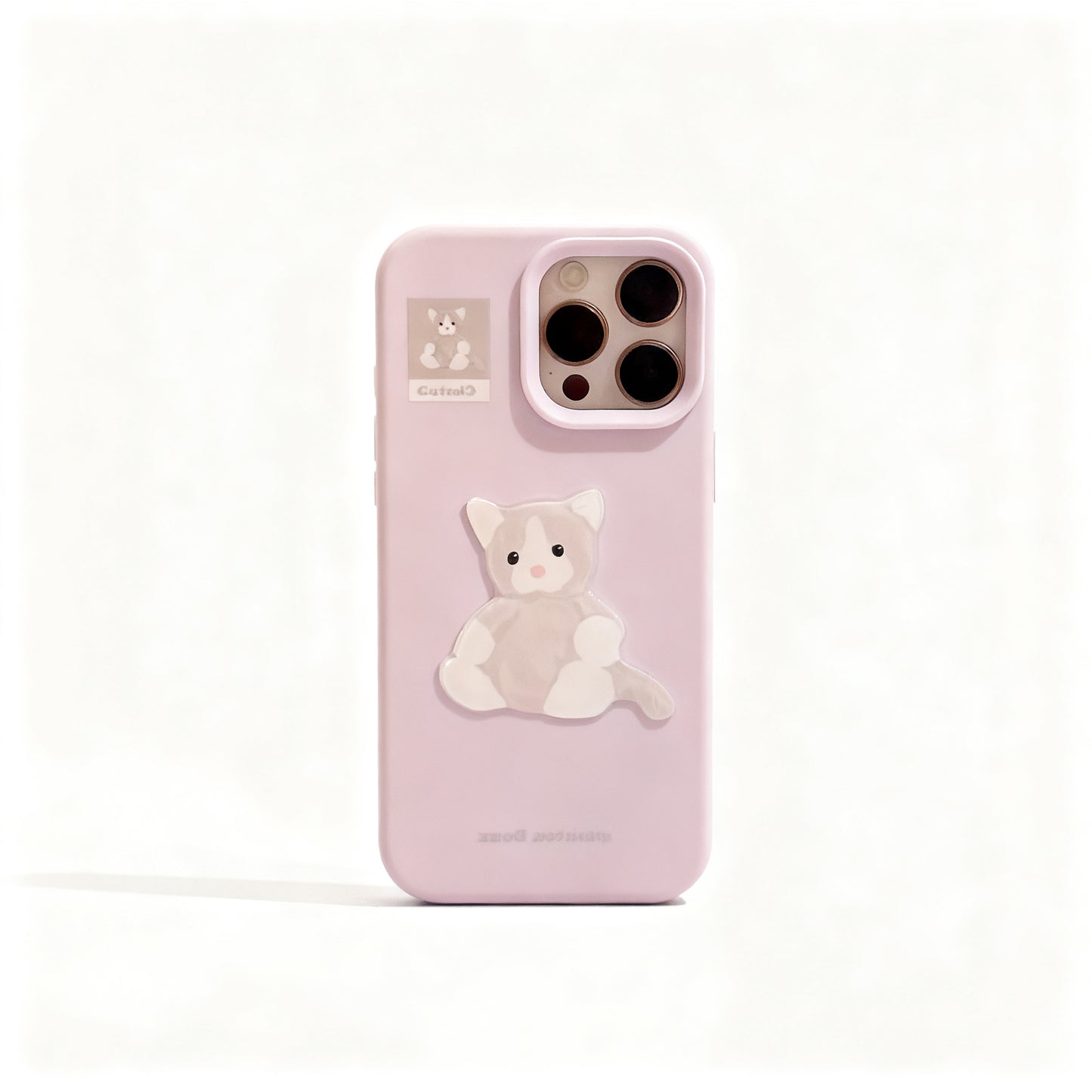 Cute Purple Cat Soft Phone Case for iPhone