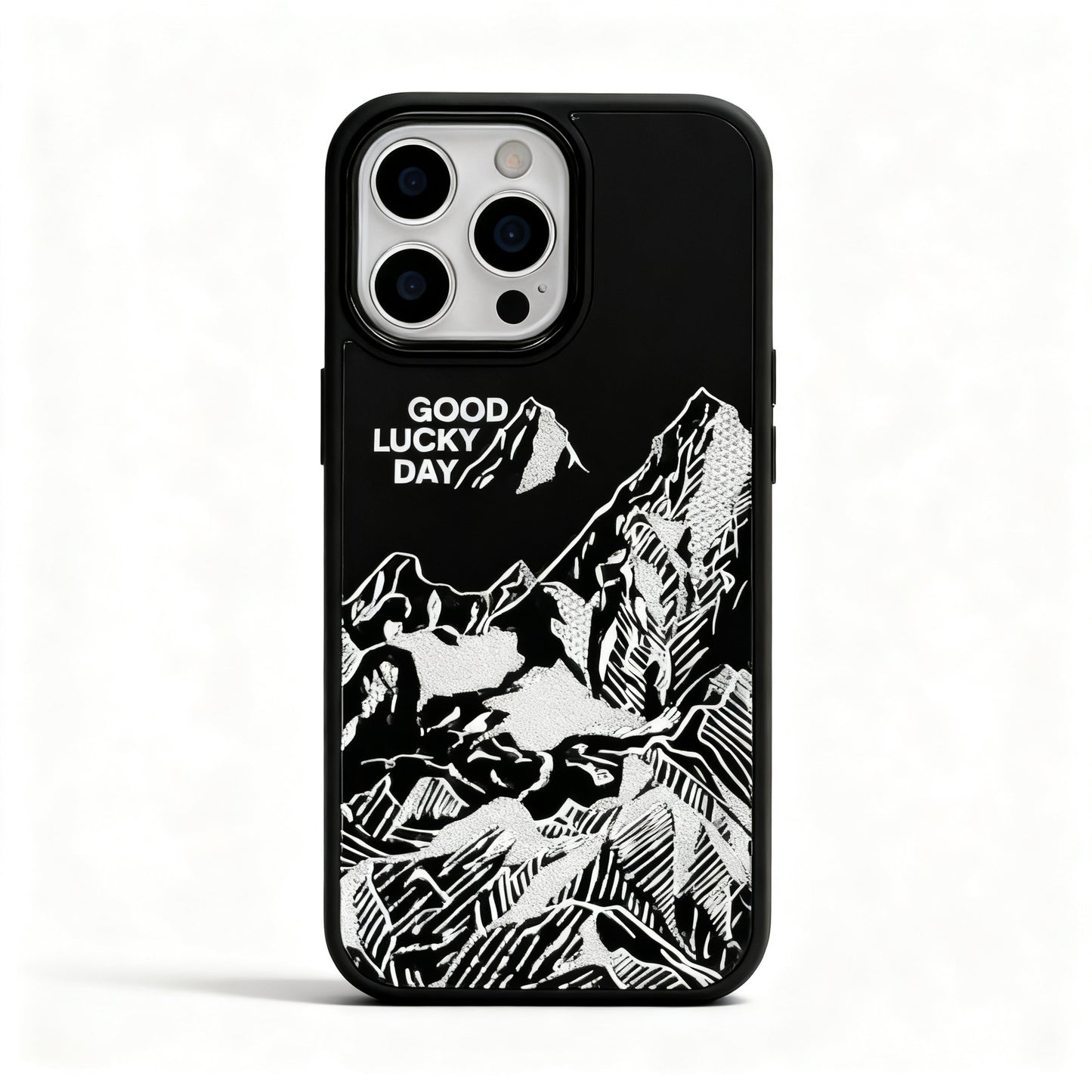 Gold Mountain Sunset Design Phone Case for iPhone
