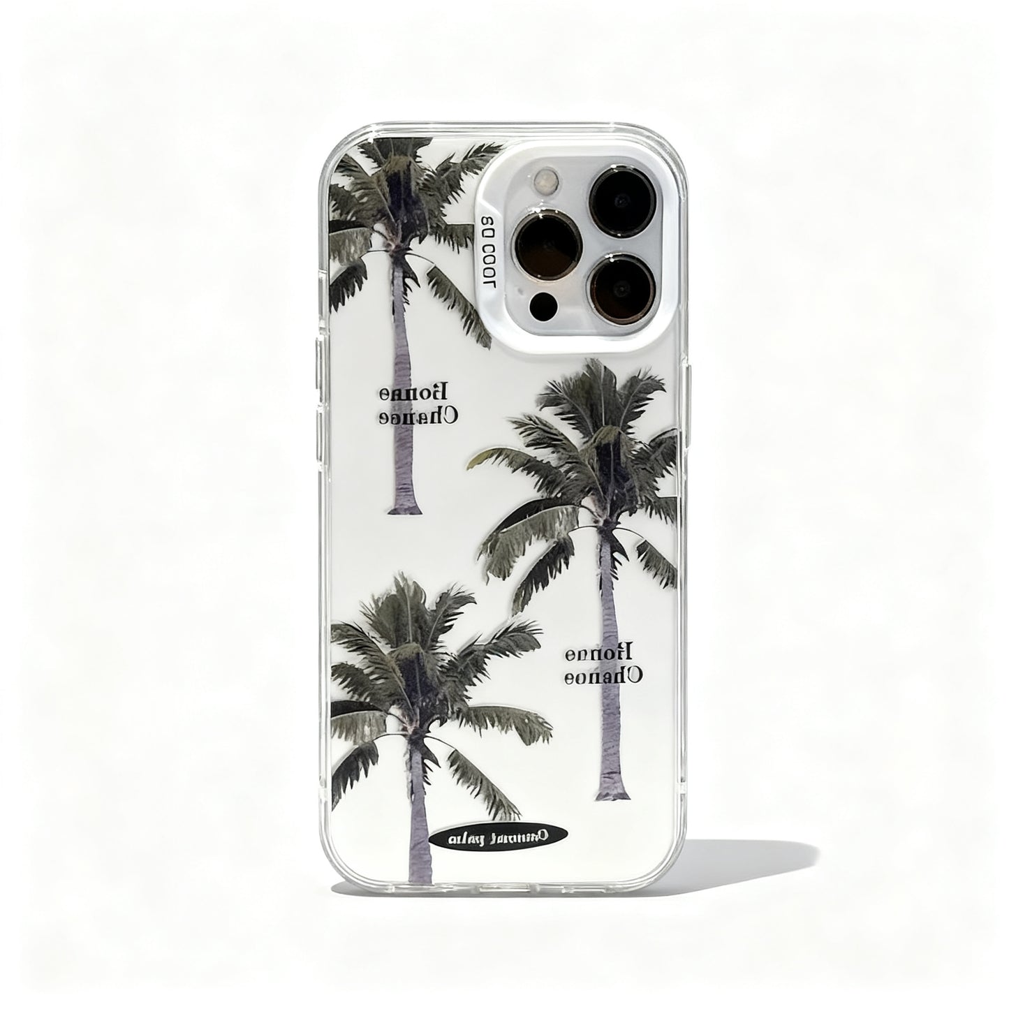 Tropical Palm Tree Glitter Phone Case for iPhone