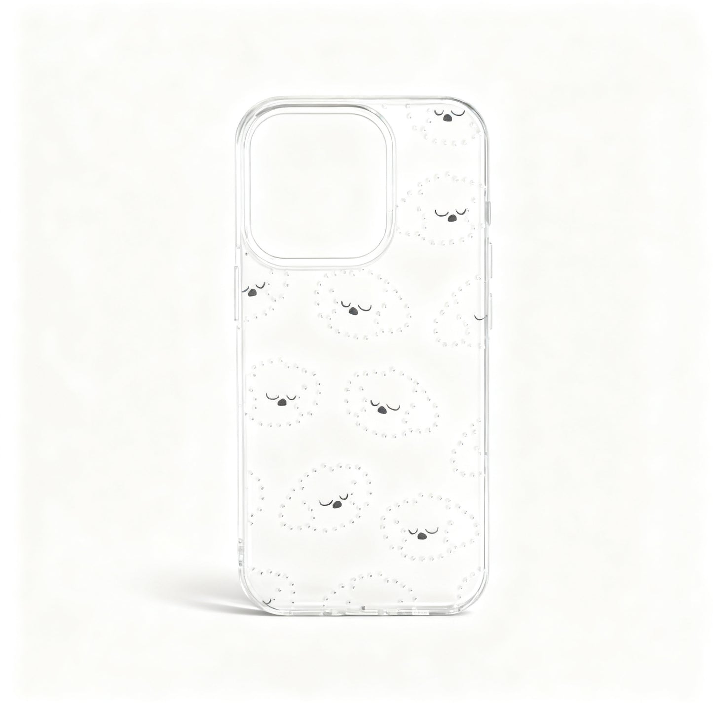 Gold Cat and Dog Print Stand Phone Case for iPhone