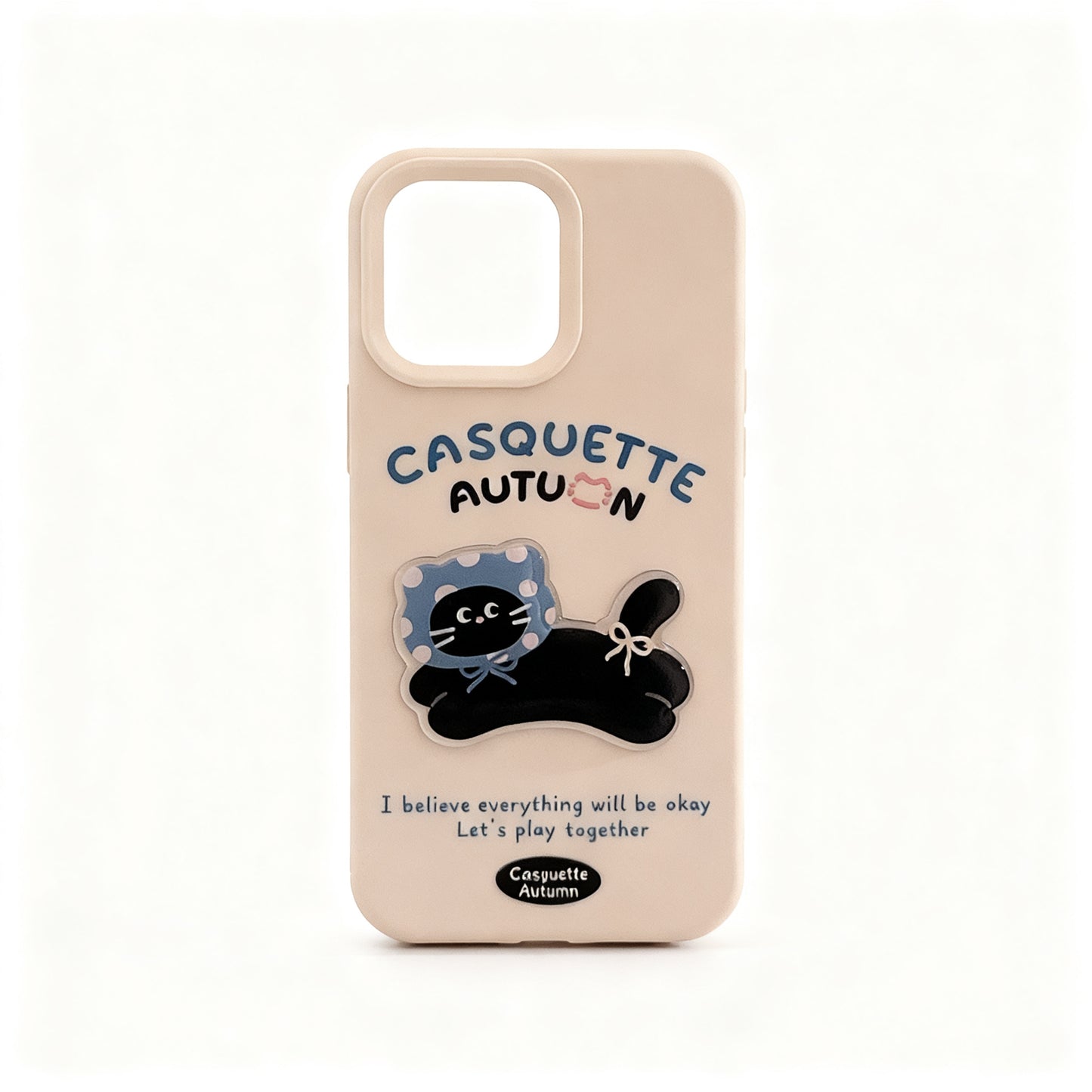 Cute Cat Jumping Soft Phone Case for iPhone