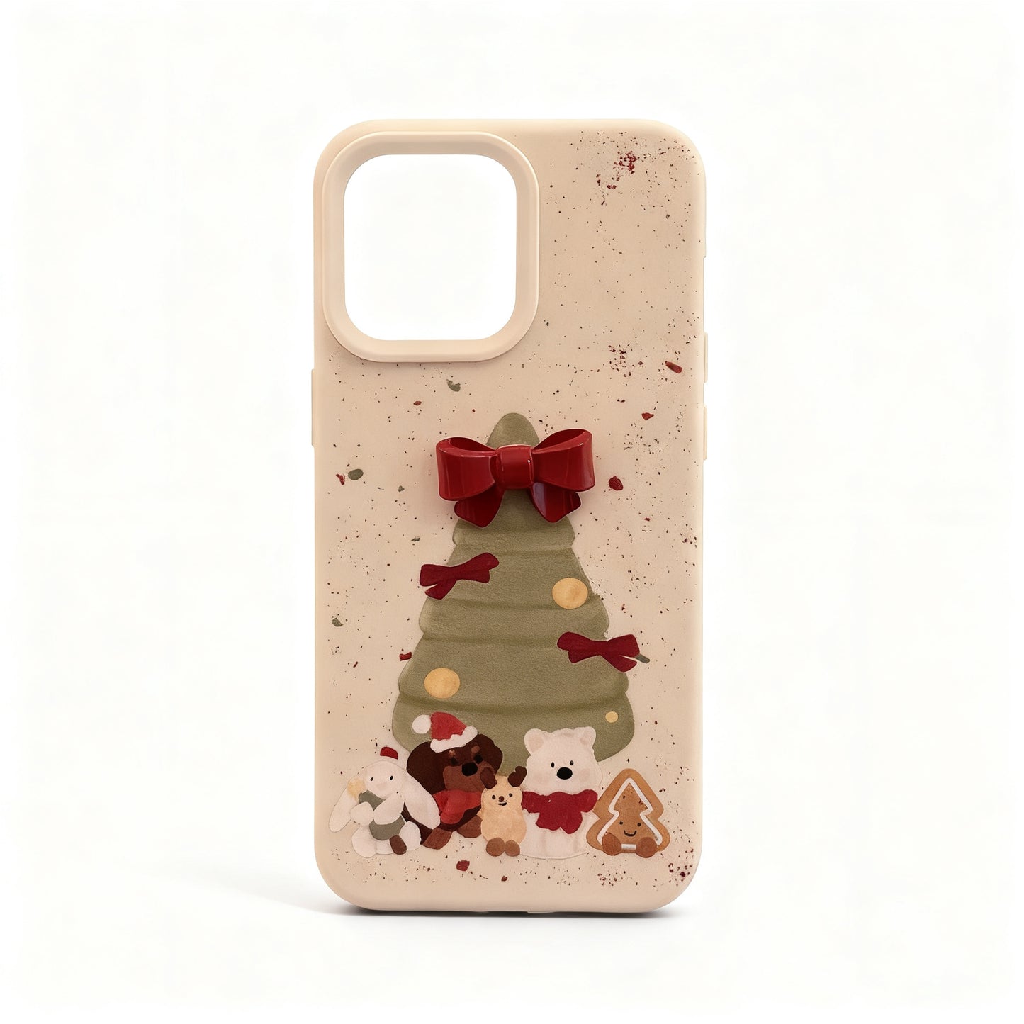 Cute Pink Bow Soft Phone Case for iPhone