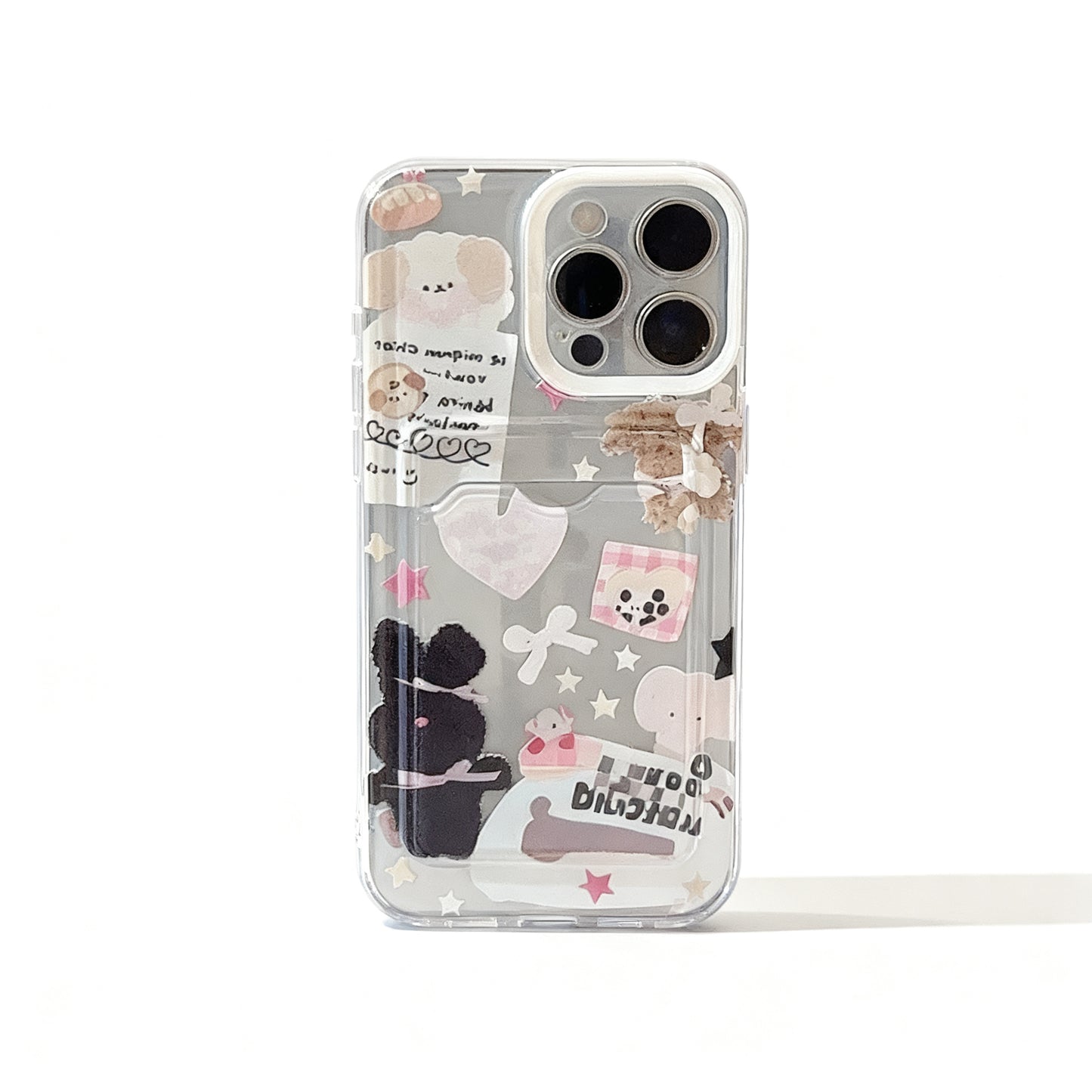 Cute Collage Design Soft Phone Case for iPhone