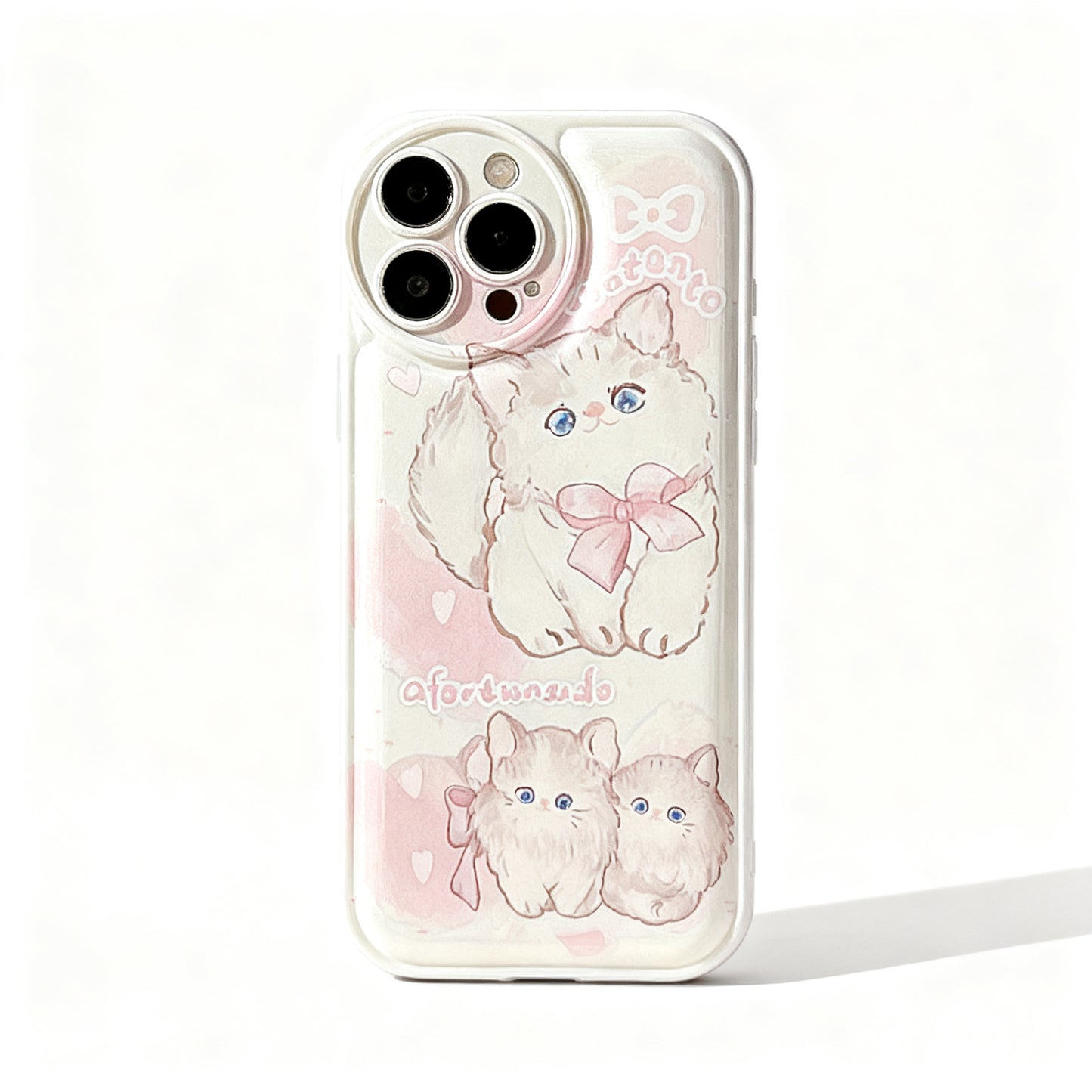 Cute Cat Soft Silicone Phone Case for iPhone