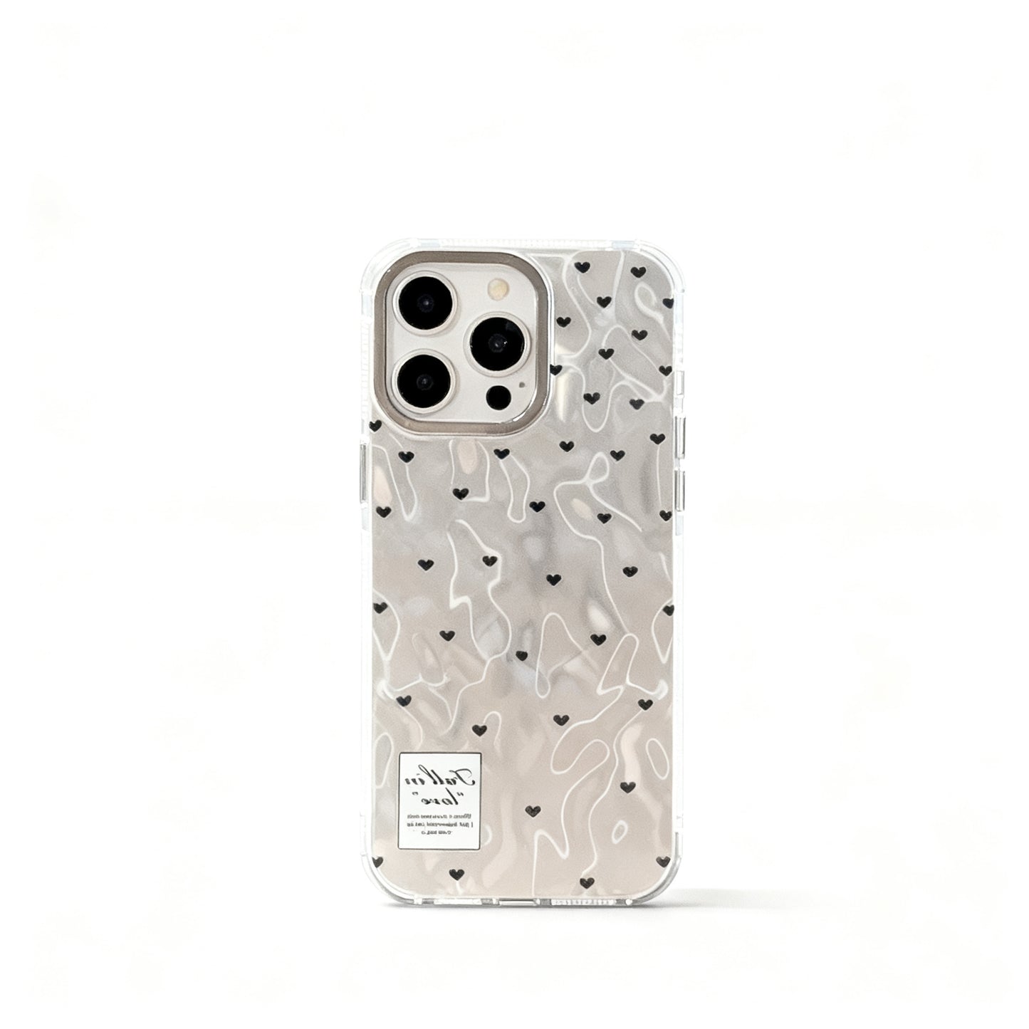 Glossy Pink Heart Phone Case for iPhone
