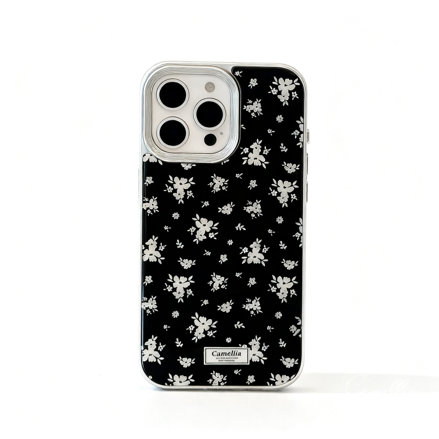 Golden Floral Shockproof Phone Case for iPhone