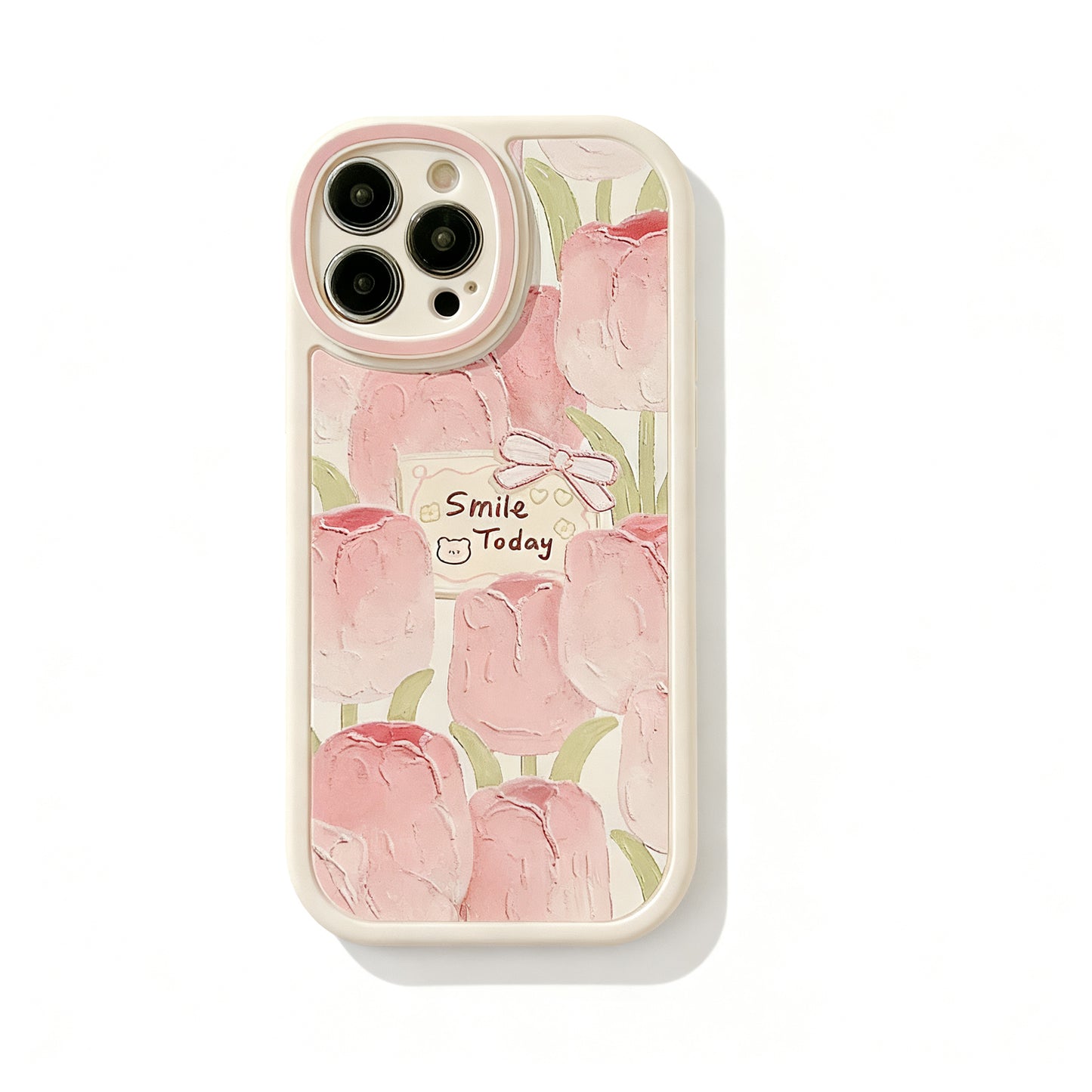 Pink Floral Matte Phone Case for iPhone