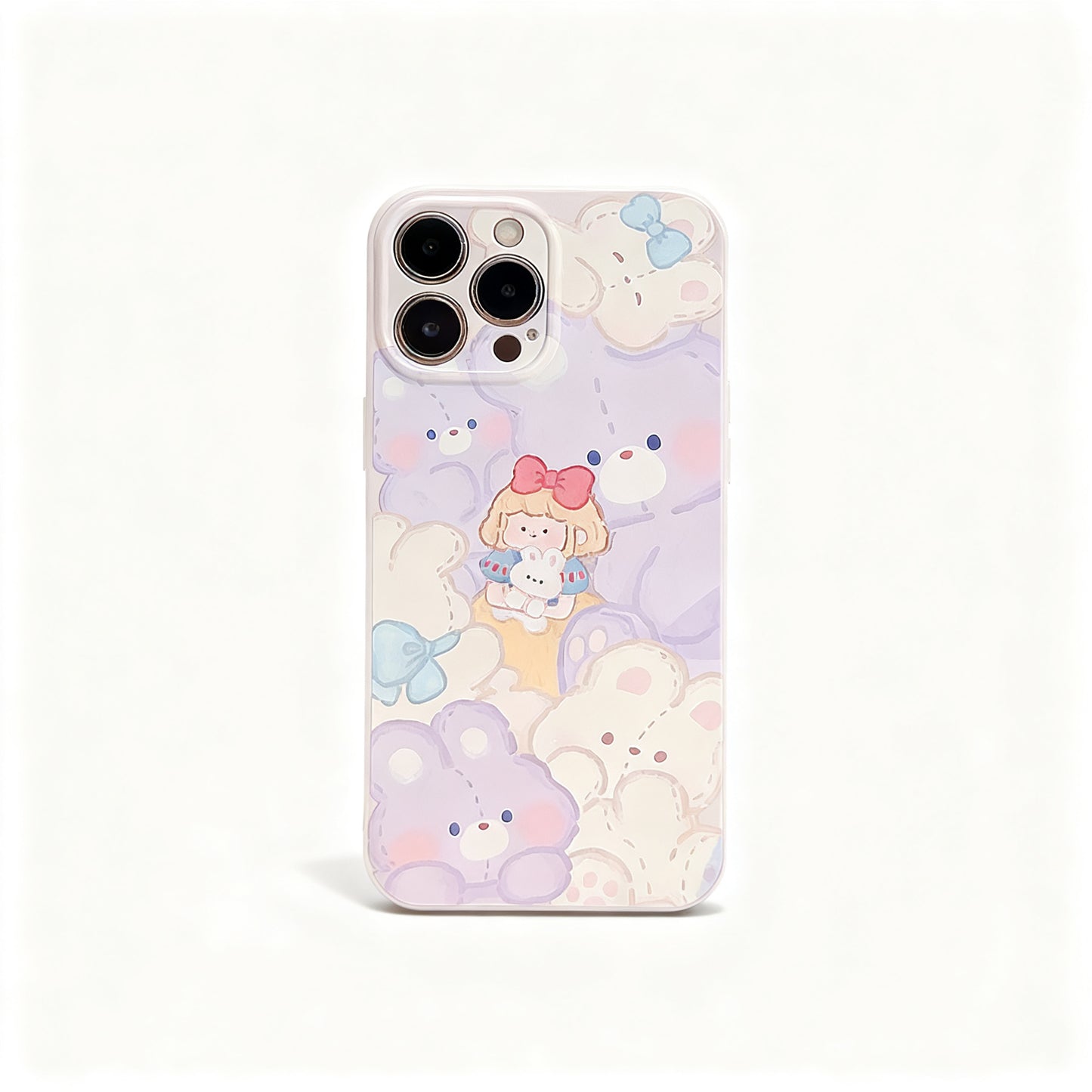 Cute Pink Butterfly Soft Phone Case for iPhone