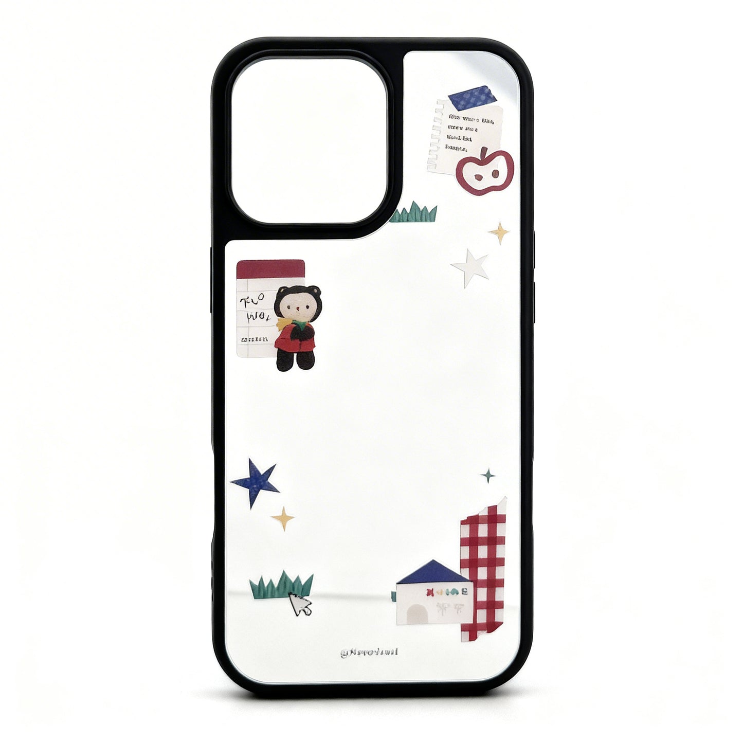 Korean Style Cute Heart Stand Phone Case for iPhone