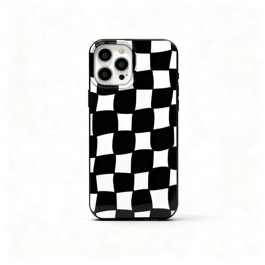 Korean Style Plaid Shockproof Phone Case for iPhone