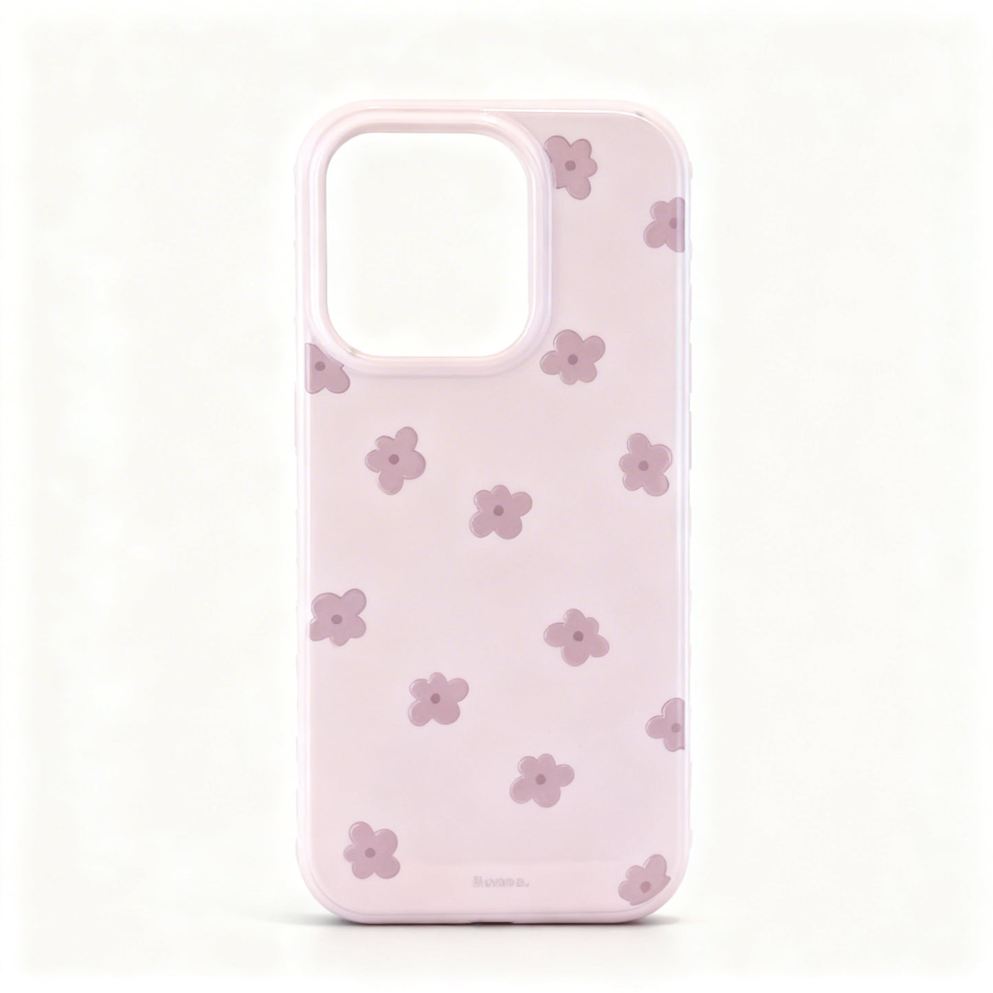 Soft Pink Floral Shockproof Phone Case for iPhone