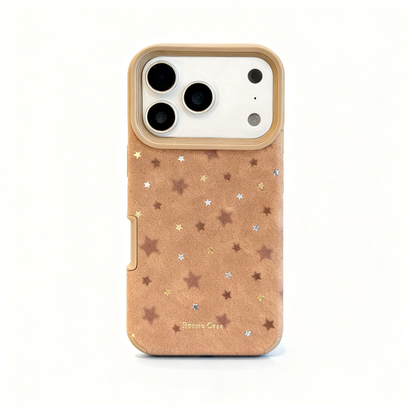 Vintage Brown Star Soft Phone Case for iPhone