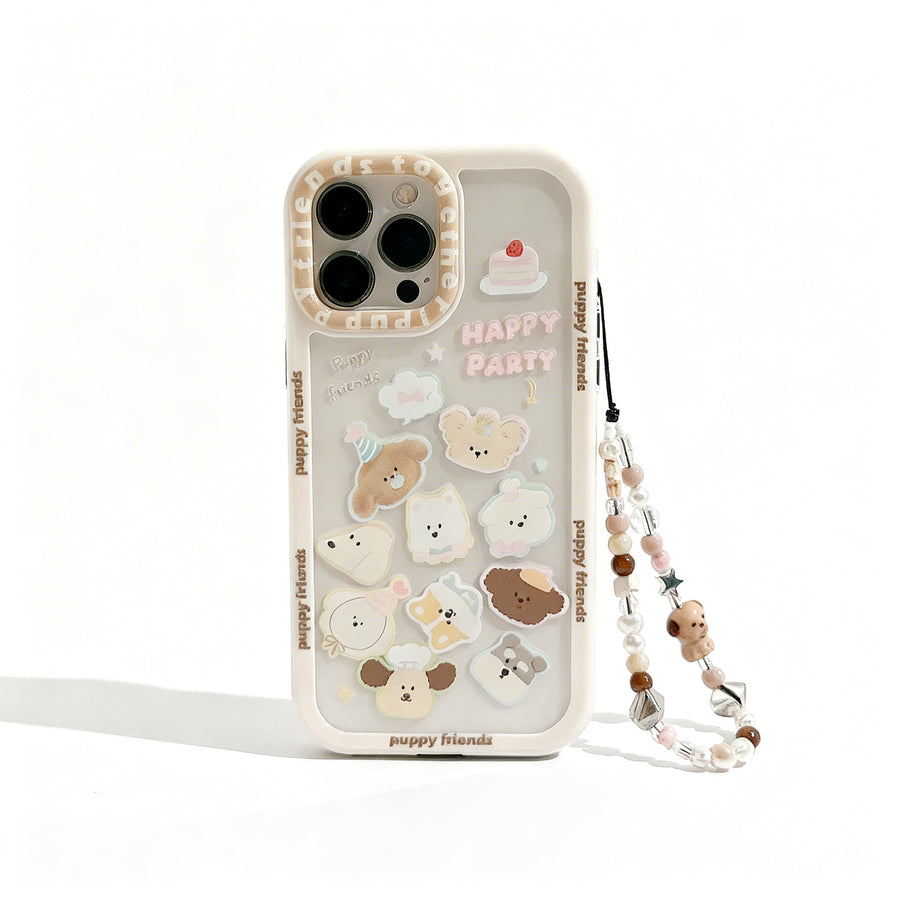 Cute Dog Head Design Magnetic Phone Case for iPhone