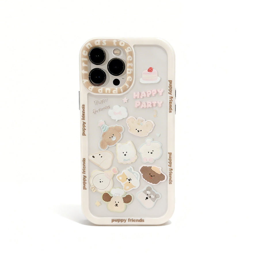 Cute Dog Head Design Magnetic Phone Case for iPhone