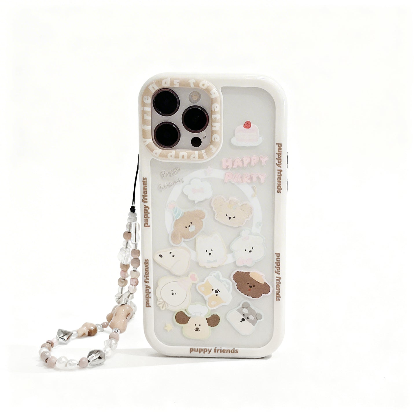 Cute Dog Head Design Magnetic Phone Case for iPhone